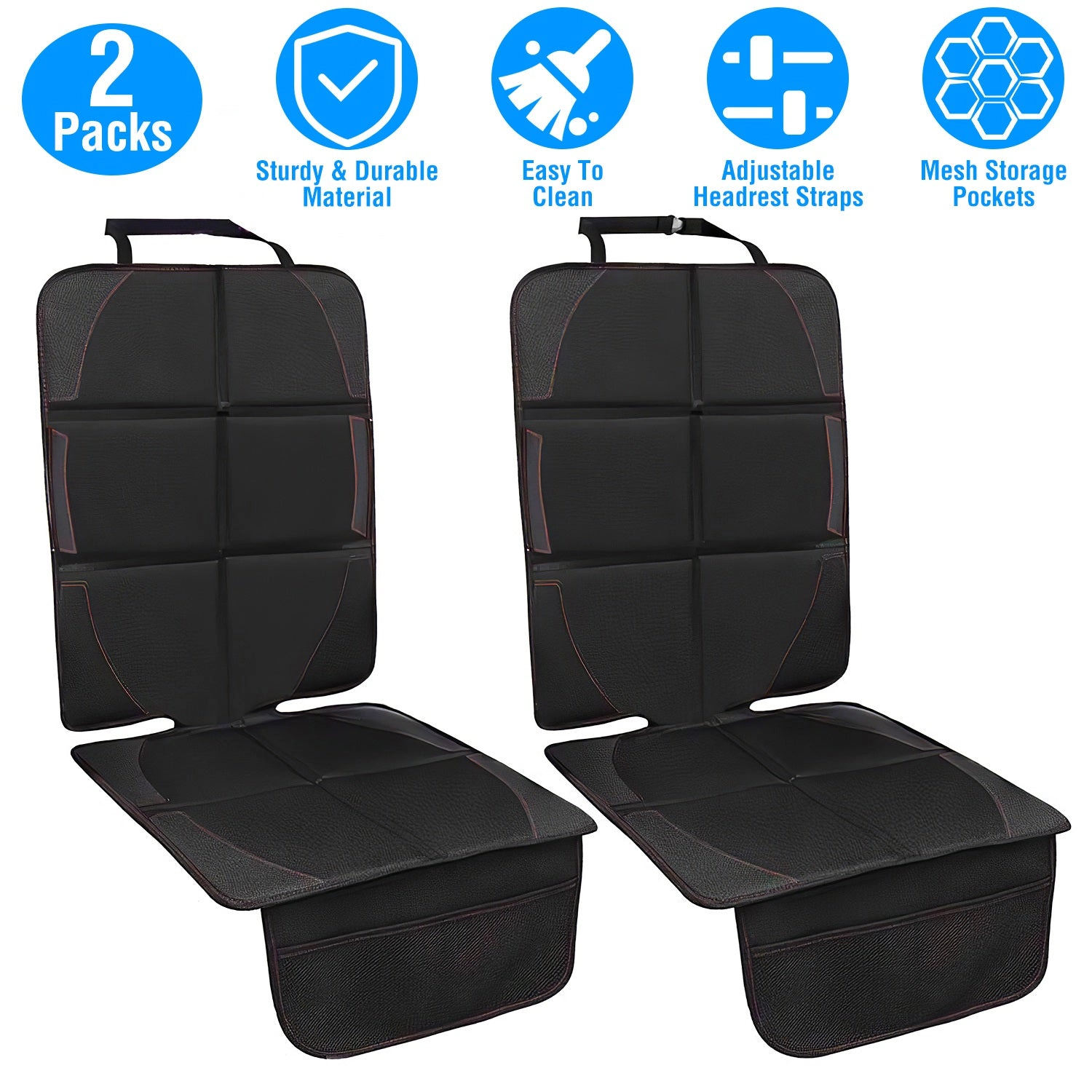 GBruno Kids' Kids' 2-Pack Car Seat Protector Cushion Mat