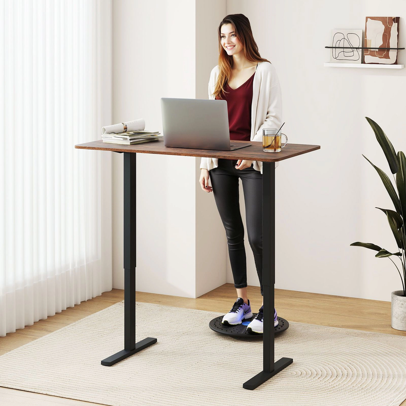 SlickBlue Electric Standing Desk, 48 Inch Adjustable Workstation