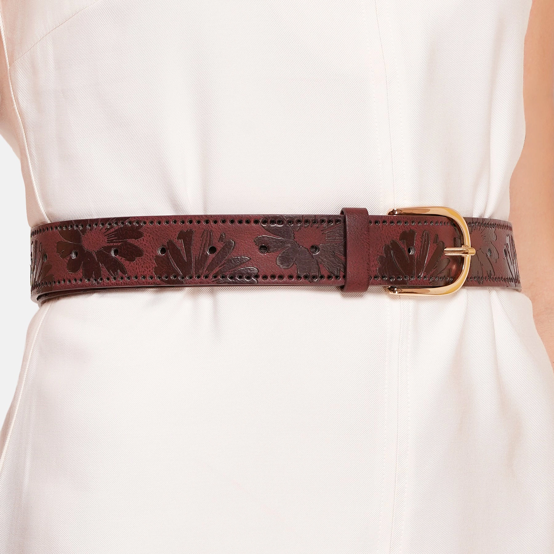 AGP PARIS Burgundy Women's Belt