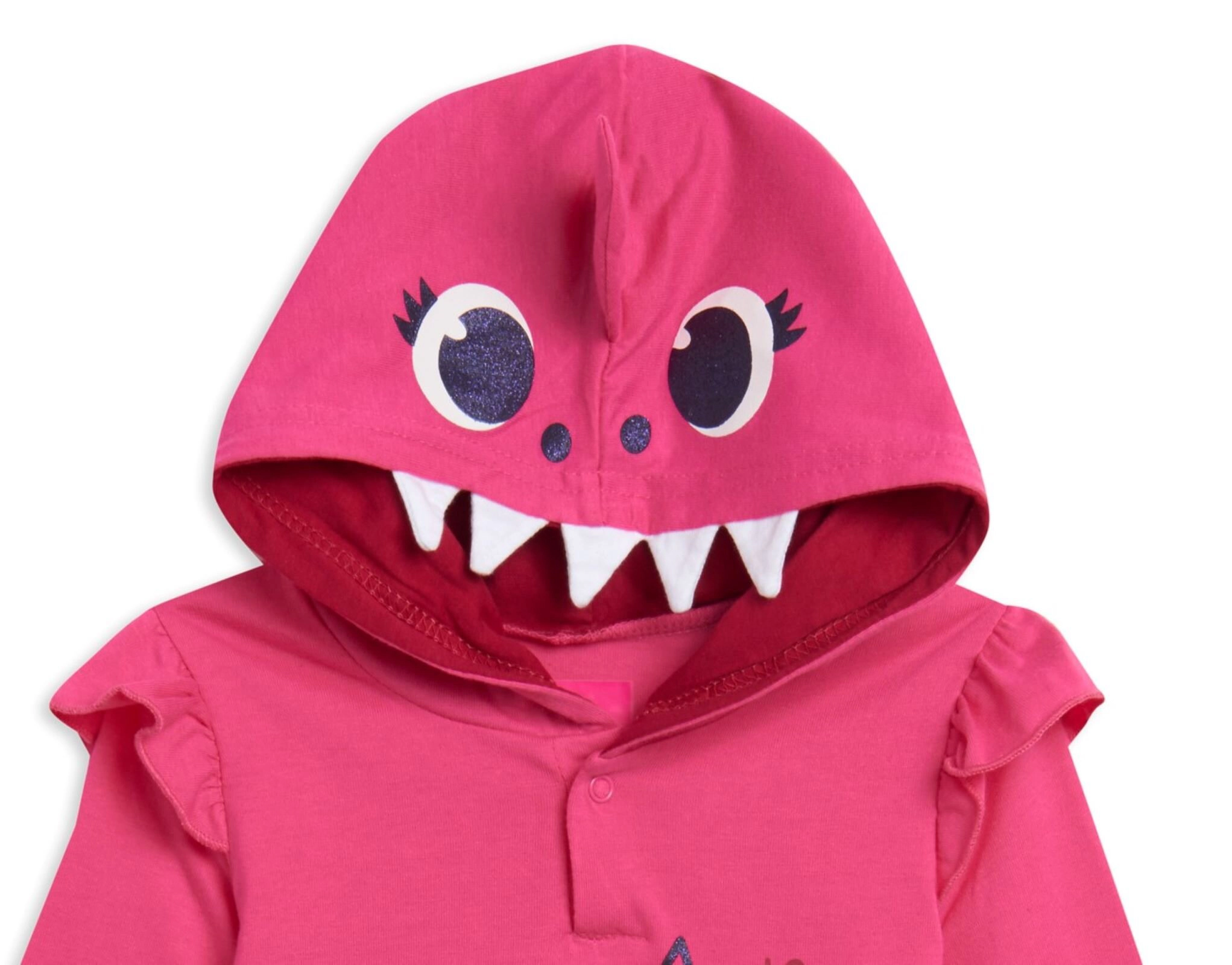 Pinkfong Baby Shark Girls' 2-Piece Hoodie and Leggings Set
