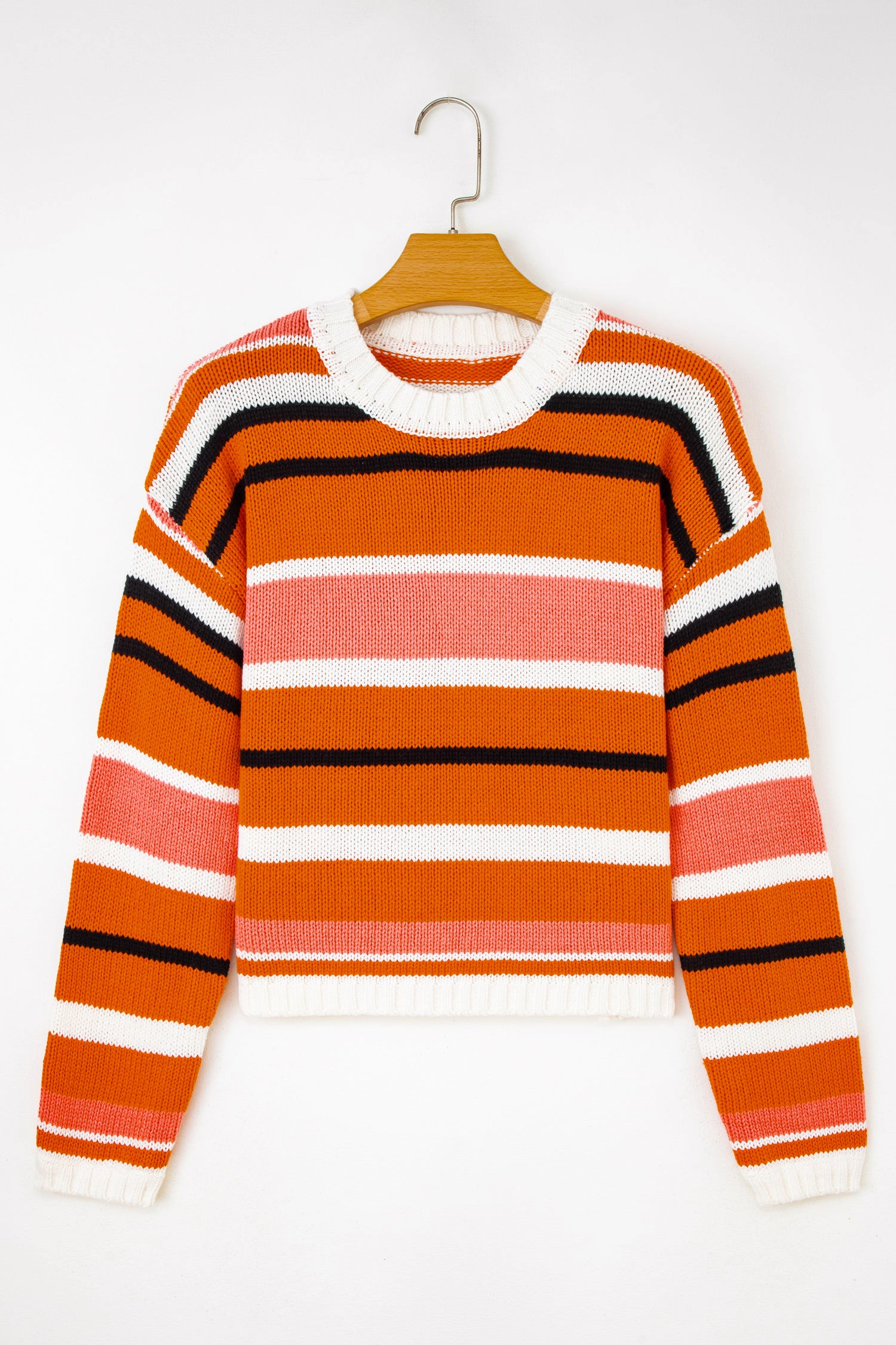 Threaded Pear Women's Mirissa Shoulder Cropped Pullover Sweater