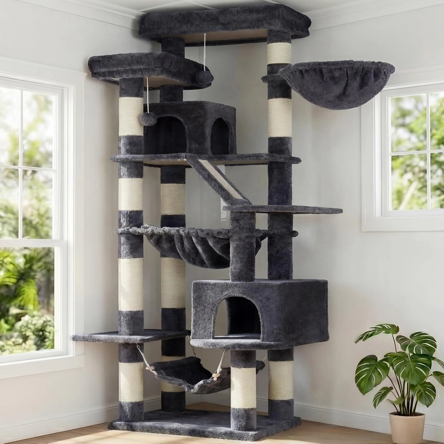 Heybly large indoor cat climbing frame