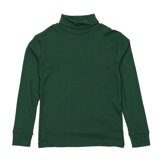 Leveret Toddler/Kids Basics Boho Solid Cotton Turtleneck