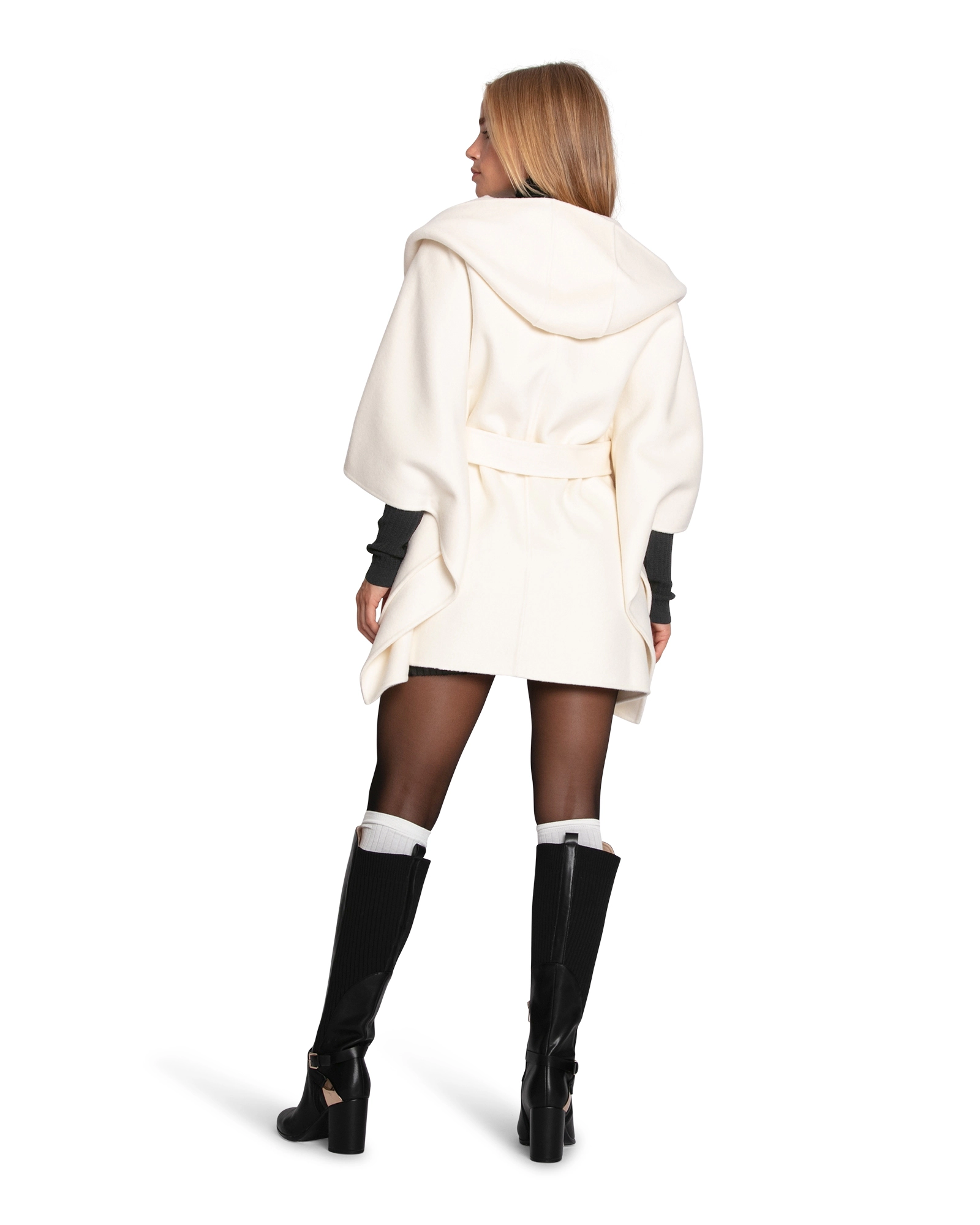Belle & Bloom Womens Jackson Landing Wool Blend Cape Coat