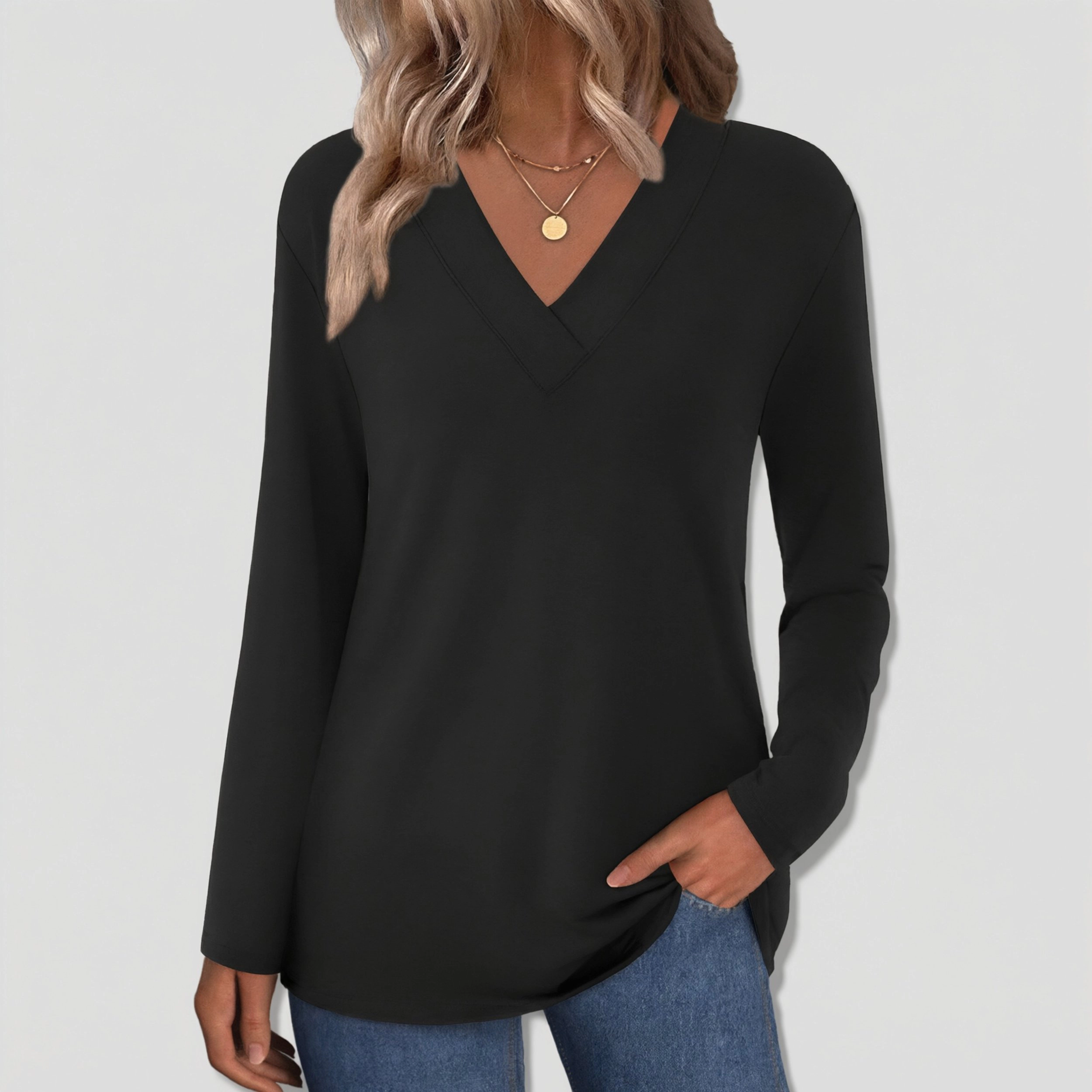 Zeagoo Women Boho V Neck Blouse