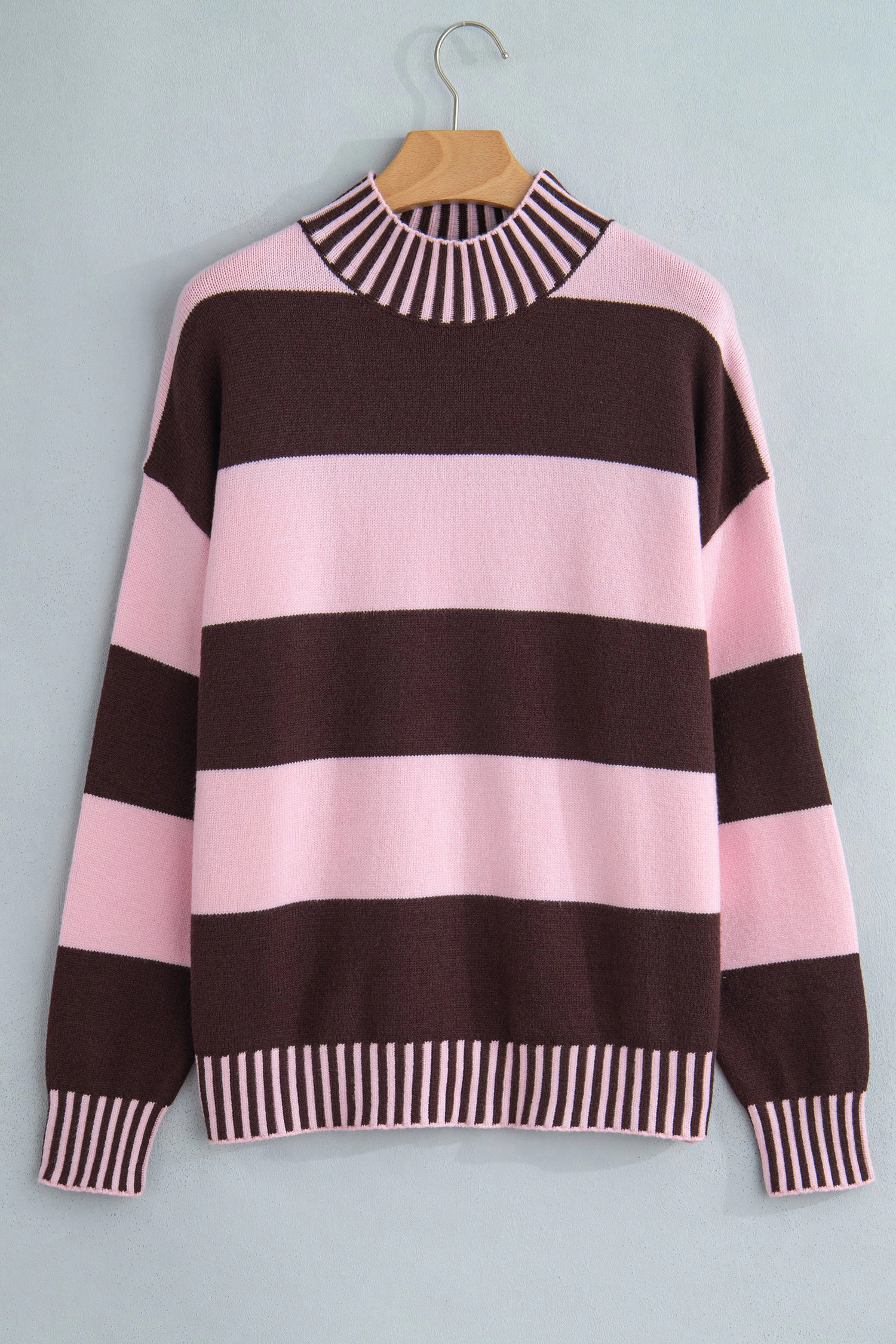 Threaded Pear Emmie Shoulder Relaxed Pullover Sweater