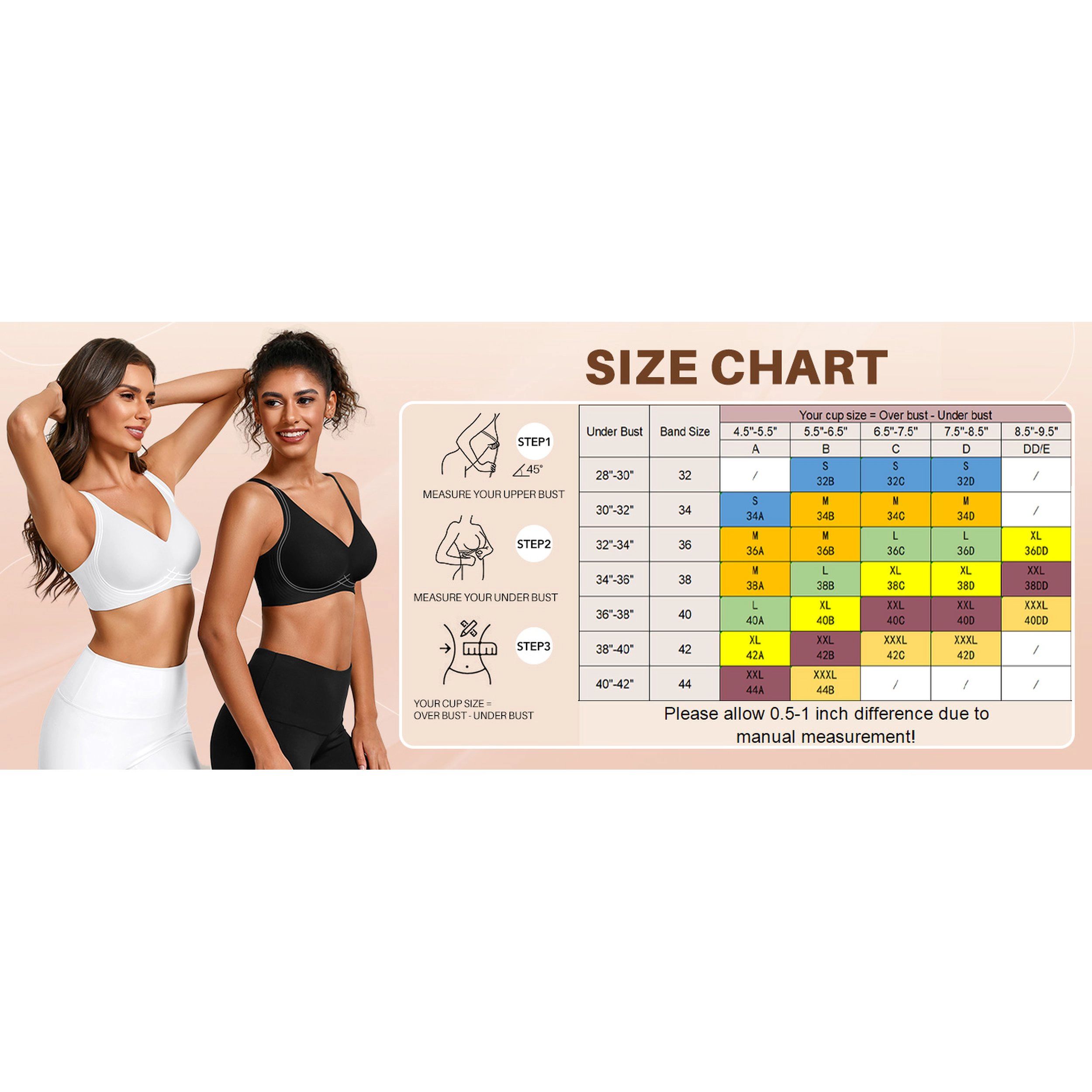 Avidlove Women's Deep V Wireless Bra
