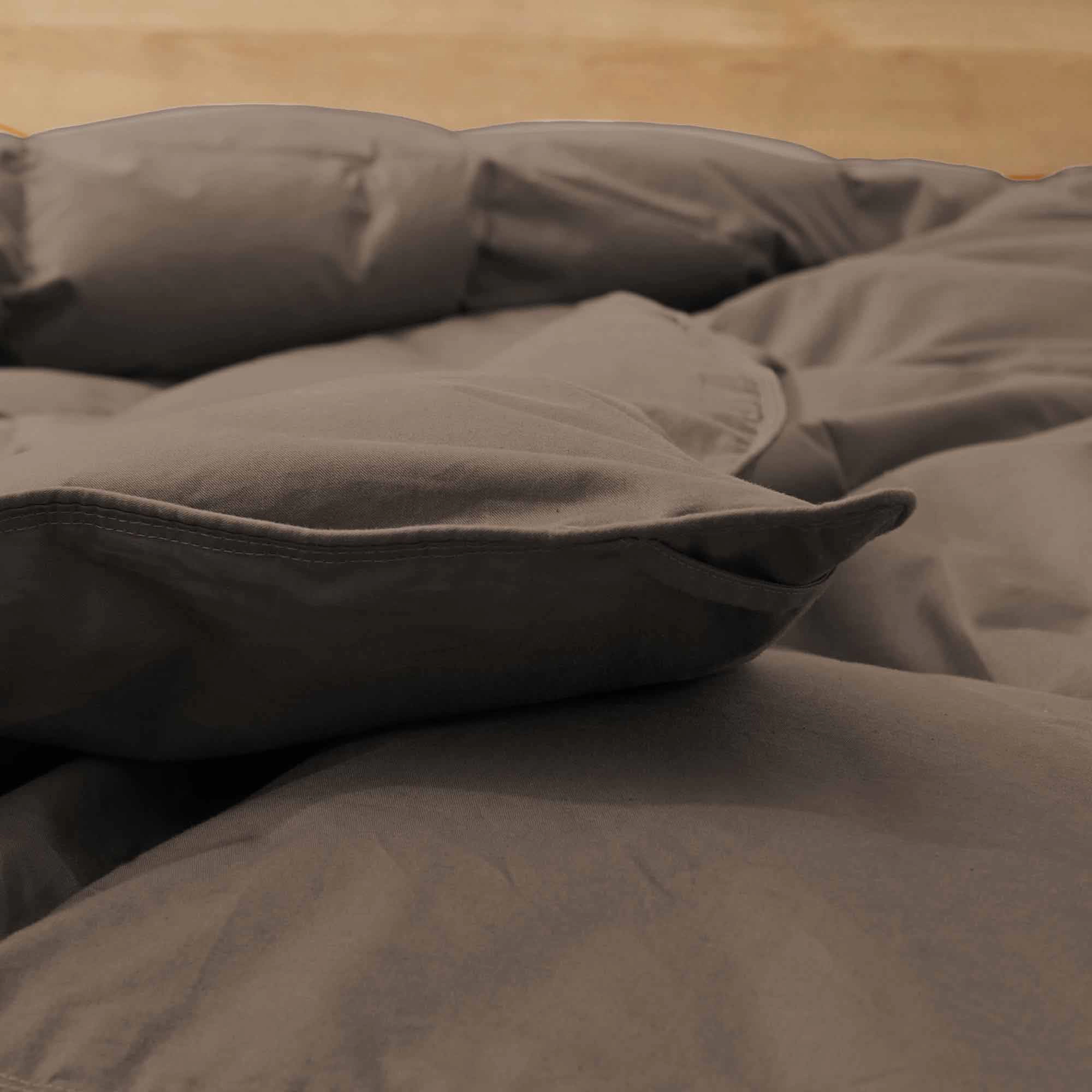 Puredwon Selected All Season Organic Cotton Goose Down Feather Fiber Comforter