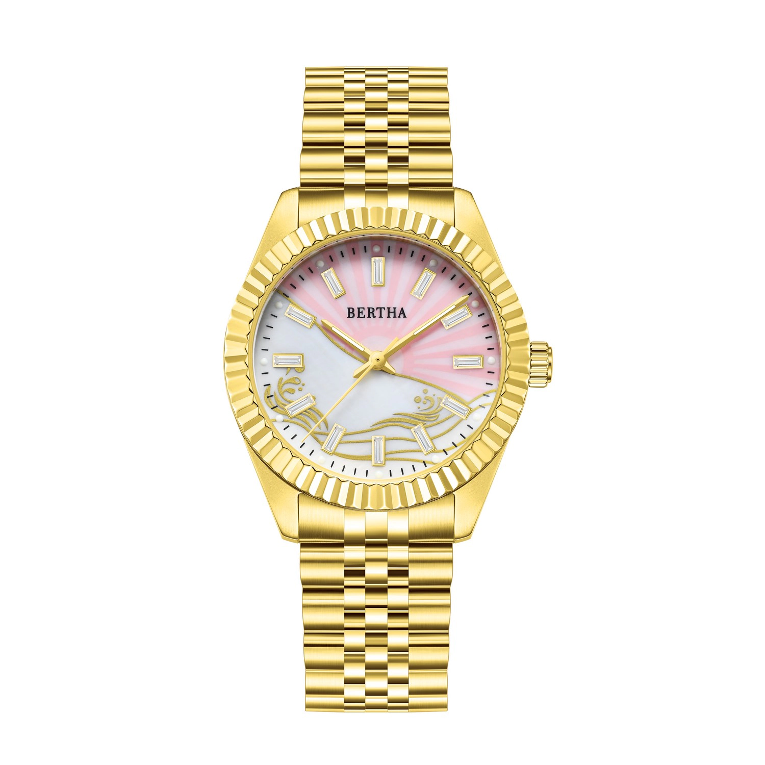 Bertha Marina Mother-Of-Pearl Bracelet Watch