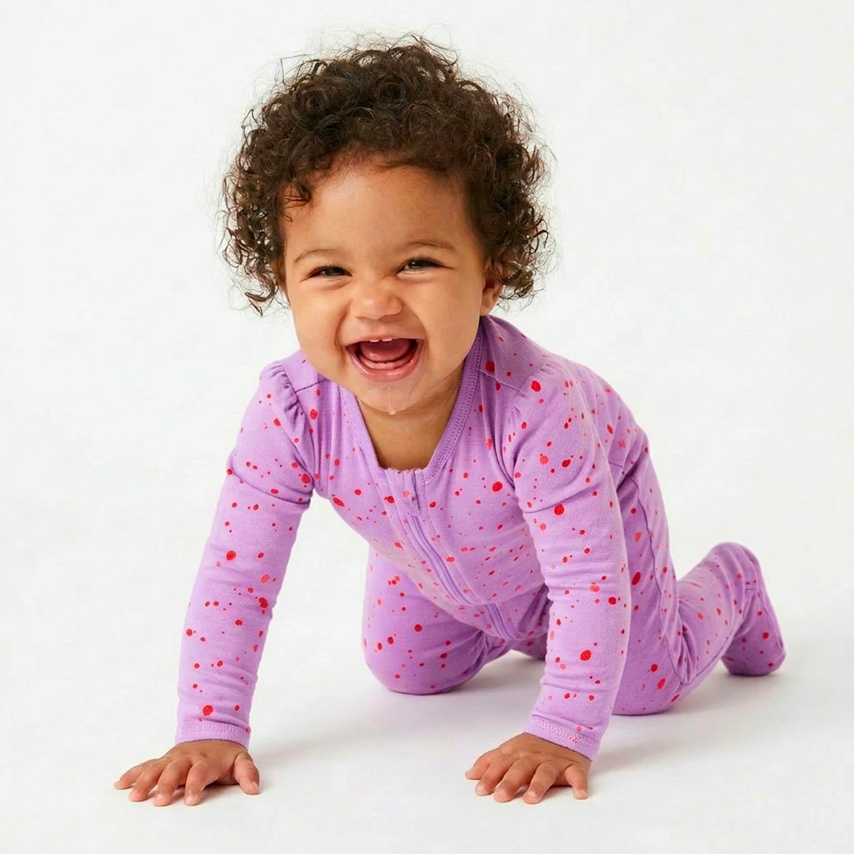 Rockets of Awesome Splatter Paint One-Piece For Baby Girl