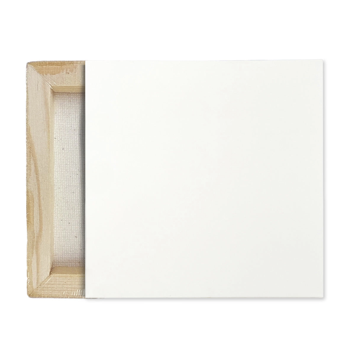KINGART Stretched White Canvas 3" x 3" - 8 Pack - 100% Cotton, Pre-Primed