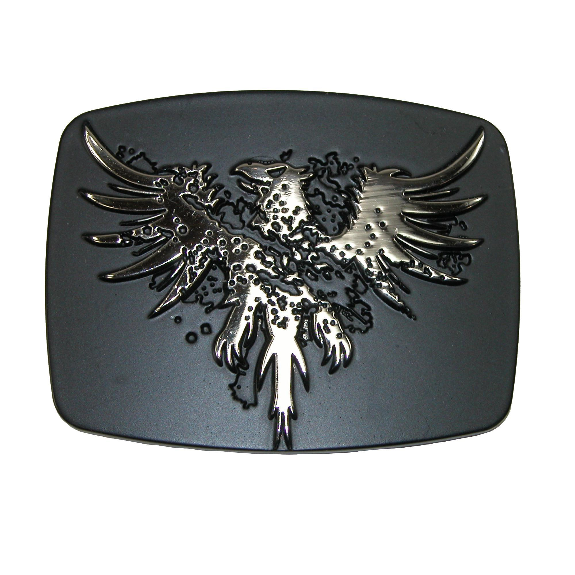 CTM Men's Leather Bridle Belt with Phoenix Buckle (2 Set)