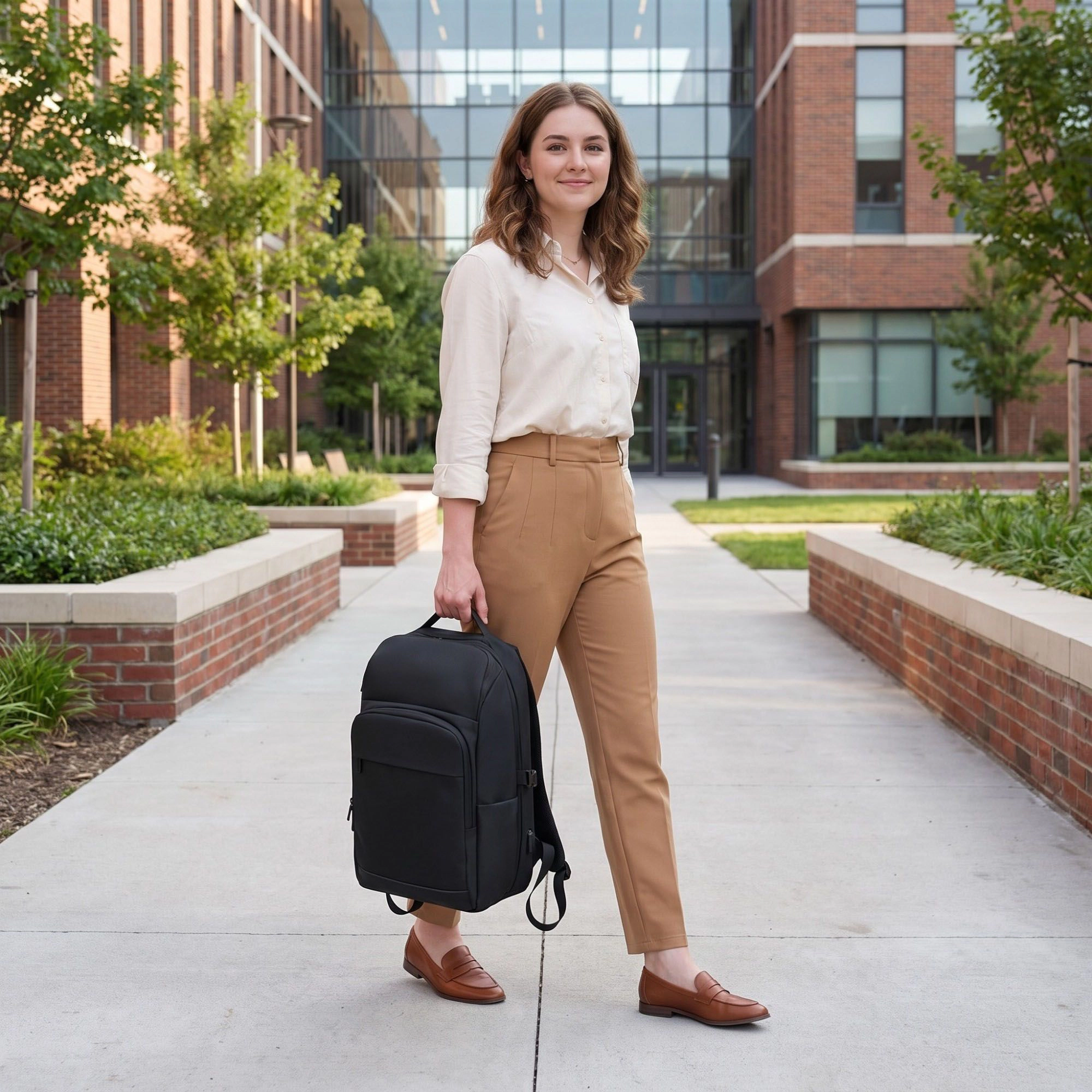 Alilang Women's Professional Laptop Backpack -  Business Commuter Bag for Office, School, and Travel