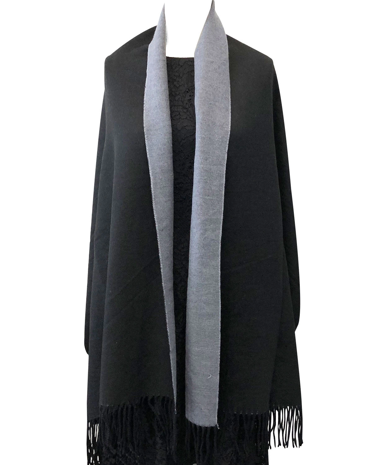 Wrapables Women's Large Two-Tone Winter Scarf Wrap Shawl