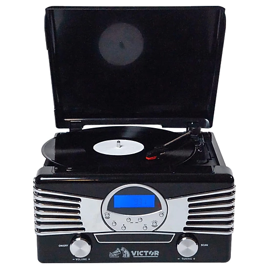 Victor Diner 7-in-1 Turntable Music Center