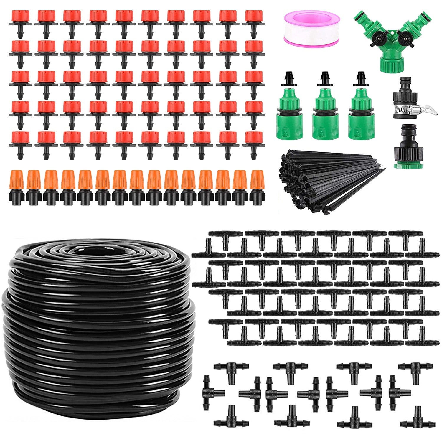 GBruno 164ft Drip Irrigation System Kit