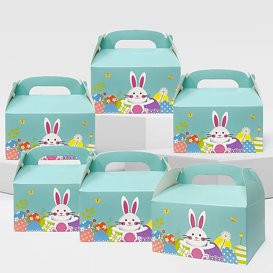 Wrapables Easter Gift Baskets with Handle, Treat Boxes for Eggs ...