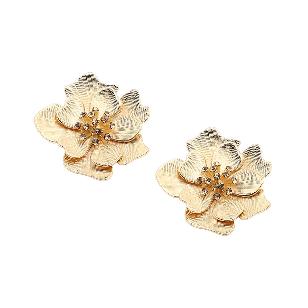 SOHI Women's Flower Stud Earrings