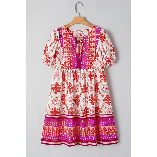 Threaded Pear Women's Penny Lace Up Mini Dress, Color: Rose - JCPenney