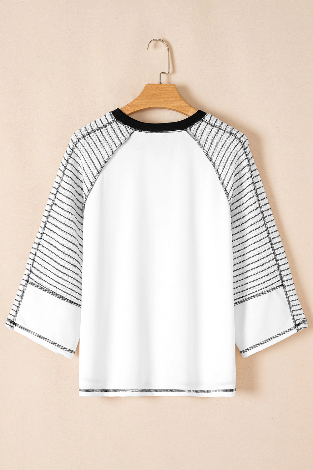 Threaded Pear Women's Alaia Sleeve Raglan Patchwork Top