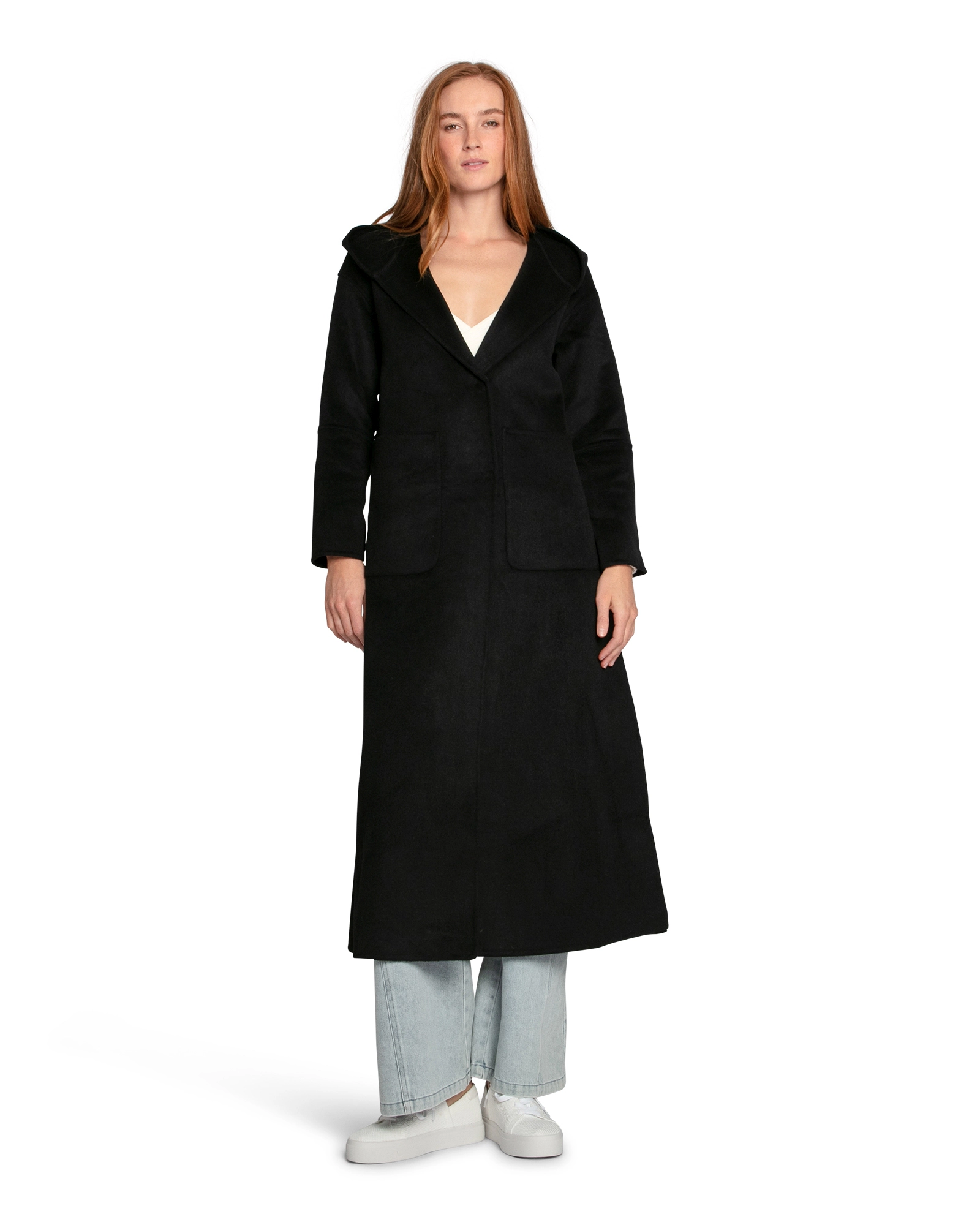 Belle & Bloom Womens Walk My Way Wool Blend Oversized Maxi Coat