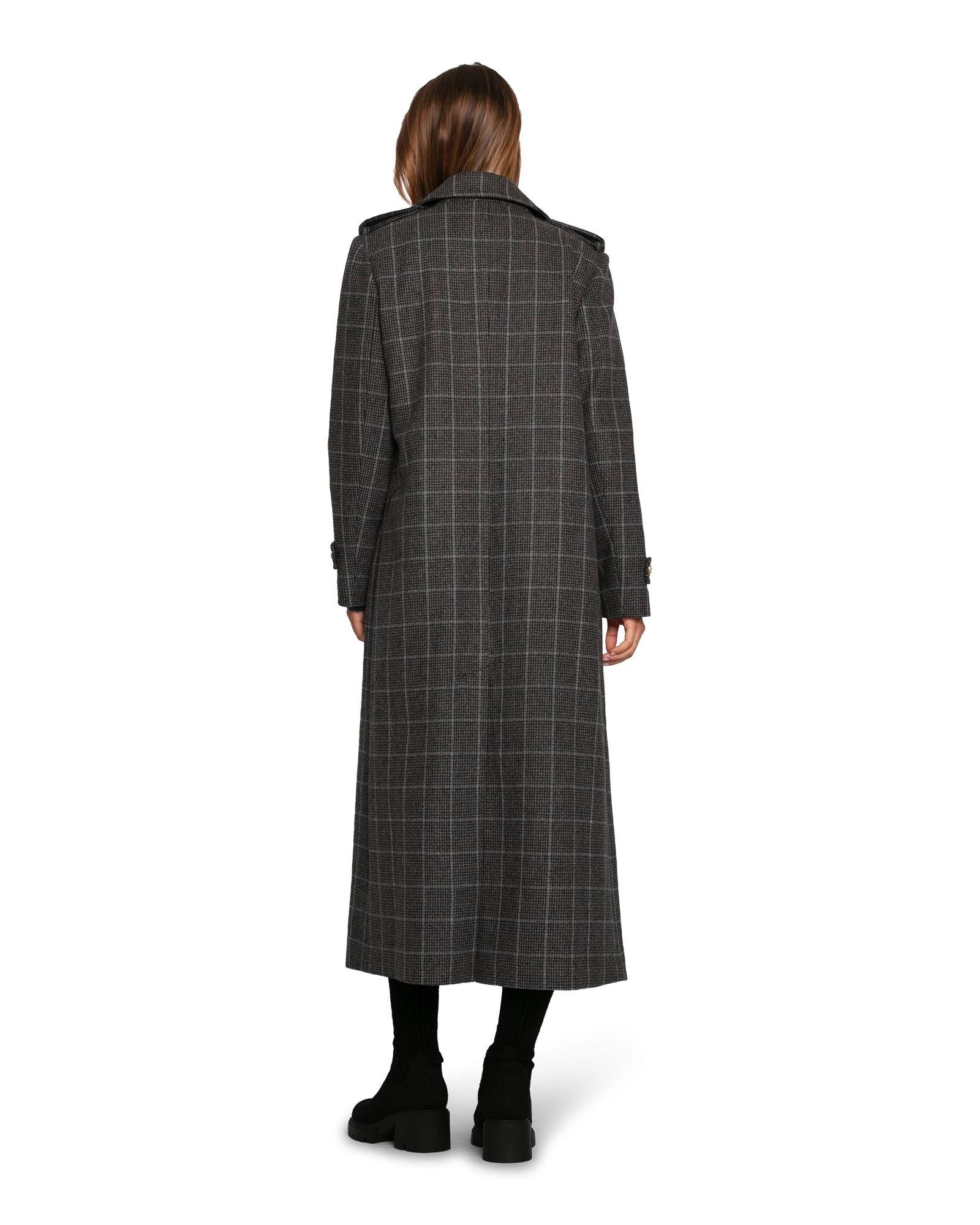 Belle & Bloom Command Wool Blend Double Breast Maxi Coat