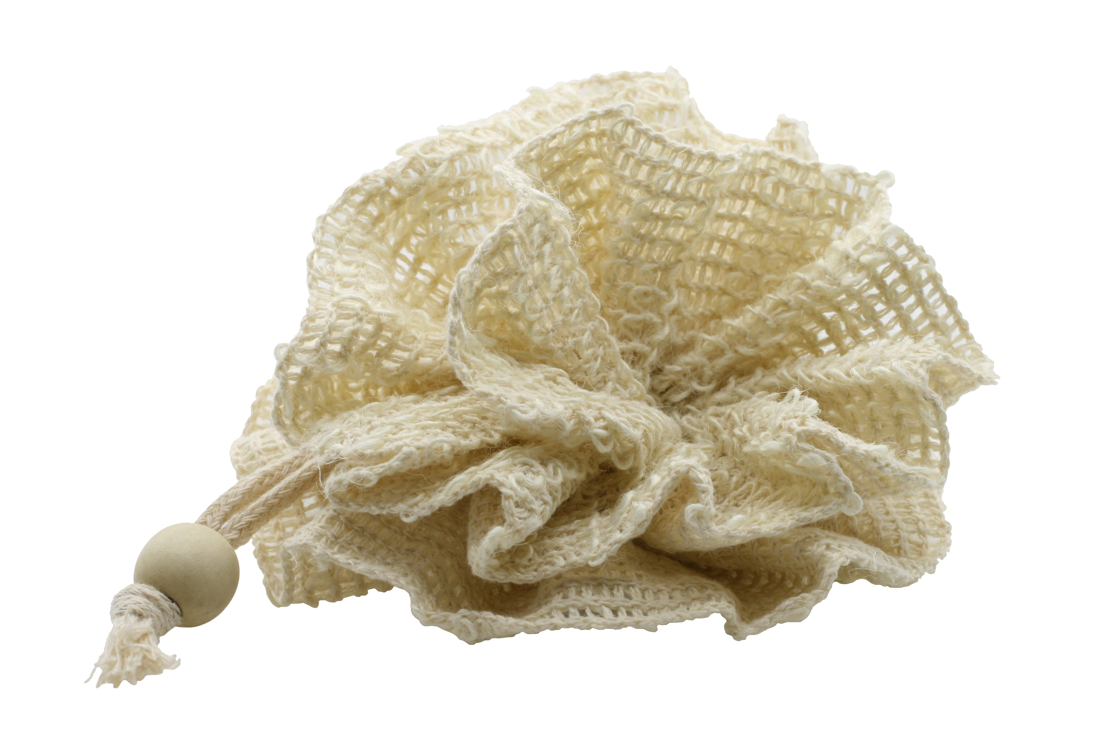 Plantlife Cotton Bath Pouf - Reusable Shower Scrubber