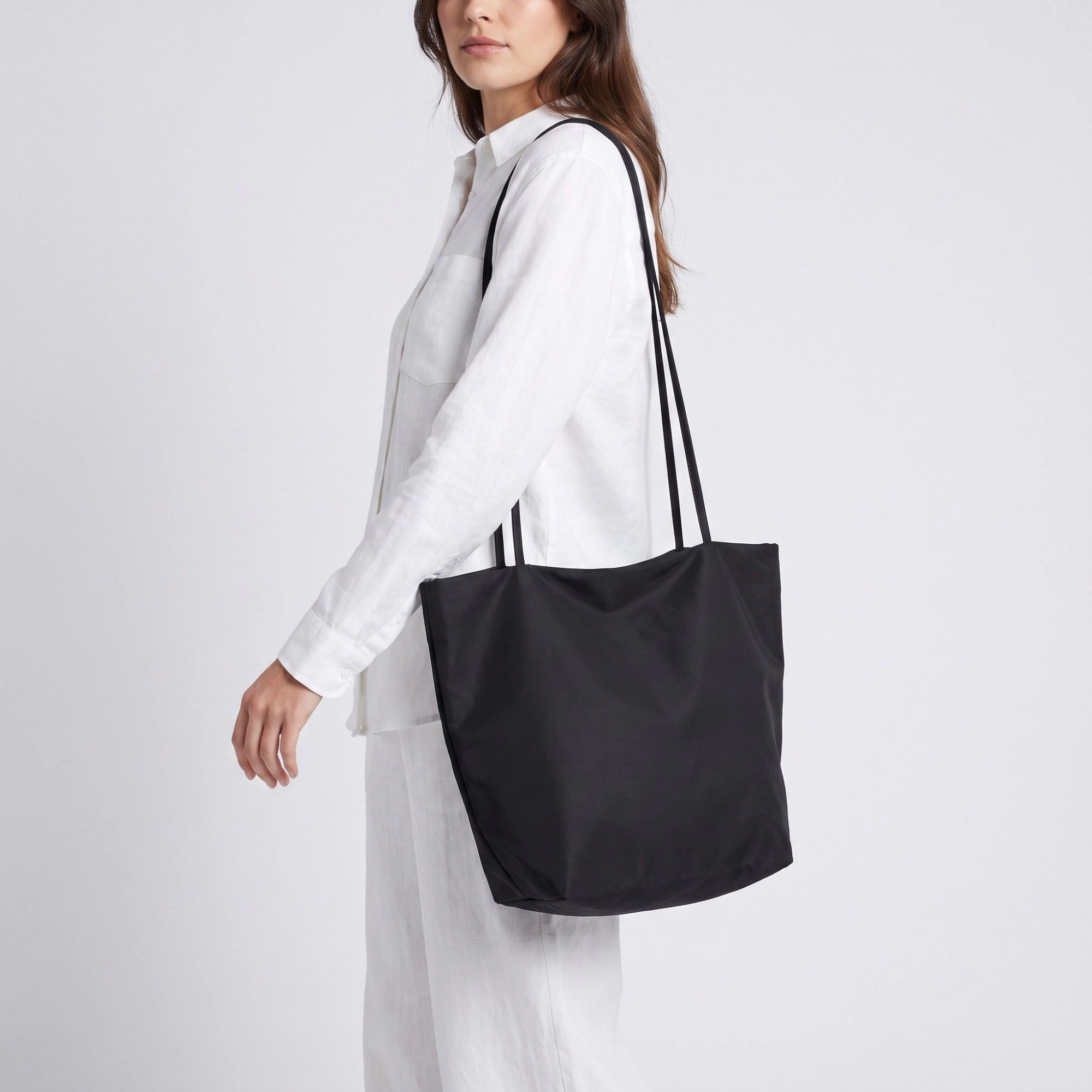 Alilang Women's Oversized Lightweight Tote Bag with Long Shoulder Straps and Soft Slouchy Shape 12x9x6in