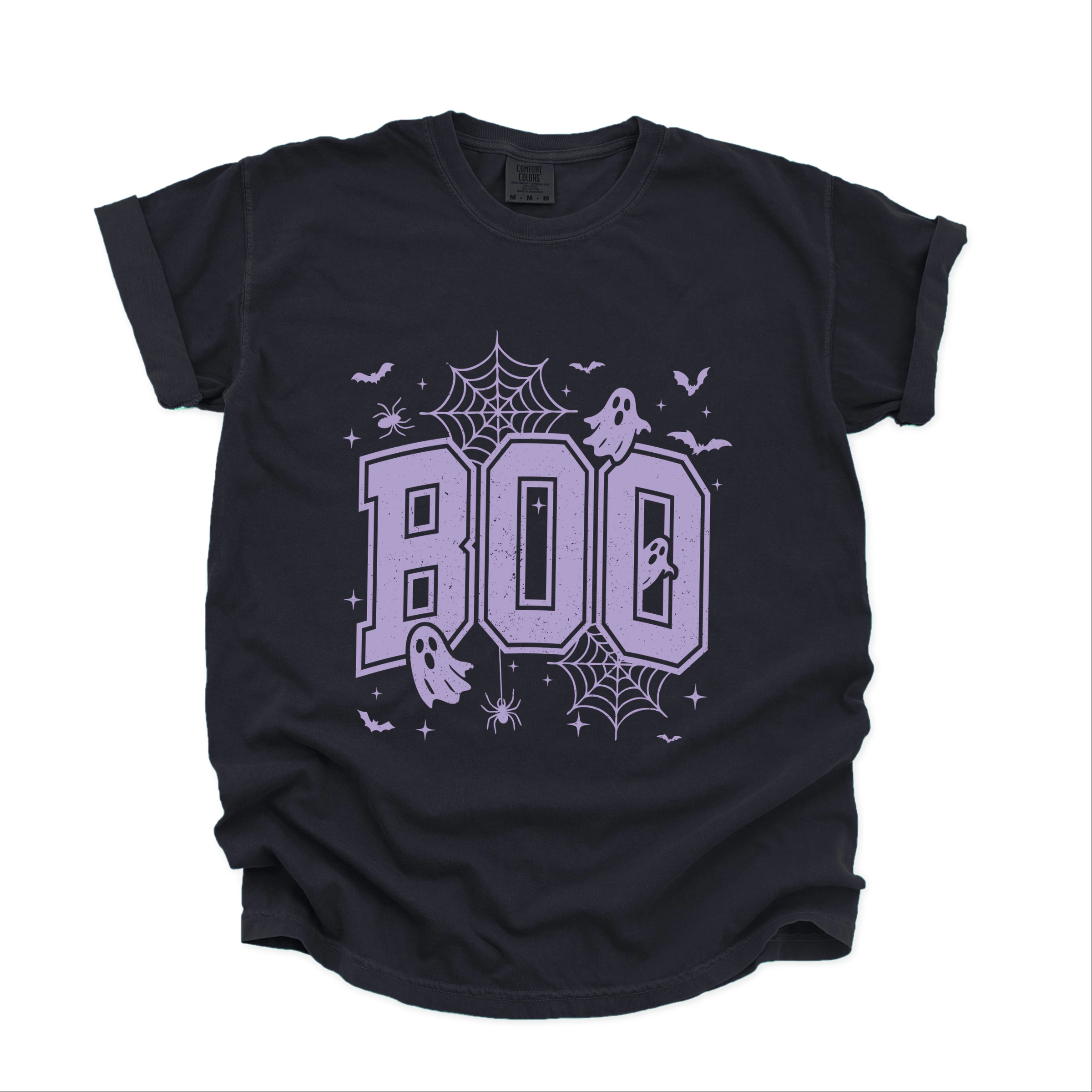 Simply Sage Market - Women's Garment Dyed Graphic T-Shirt Boo Varsity Ghosts