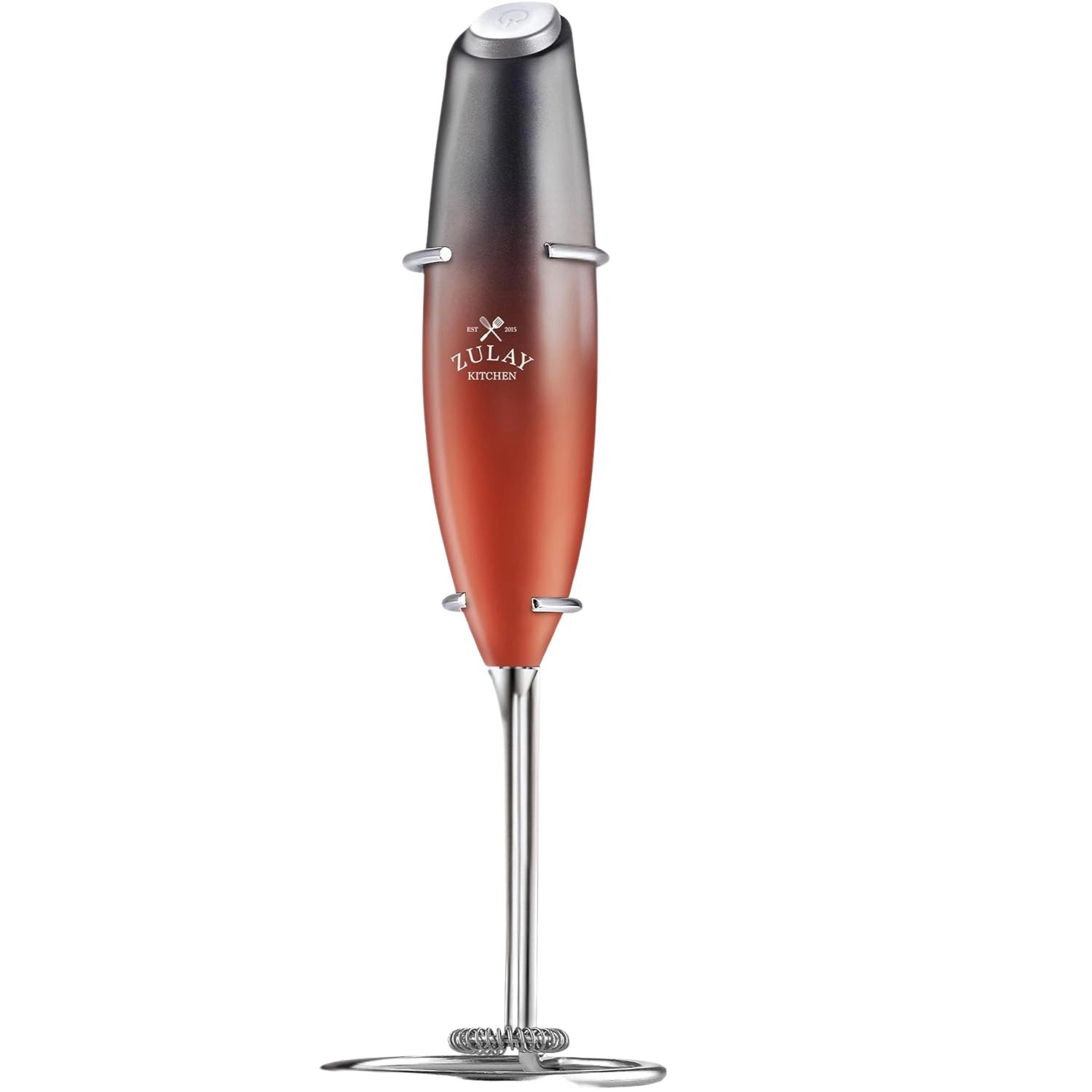 Zulay Kitchen Powerful Milk Frother (4 Duracell Batteries Included)