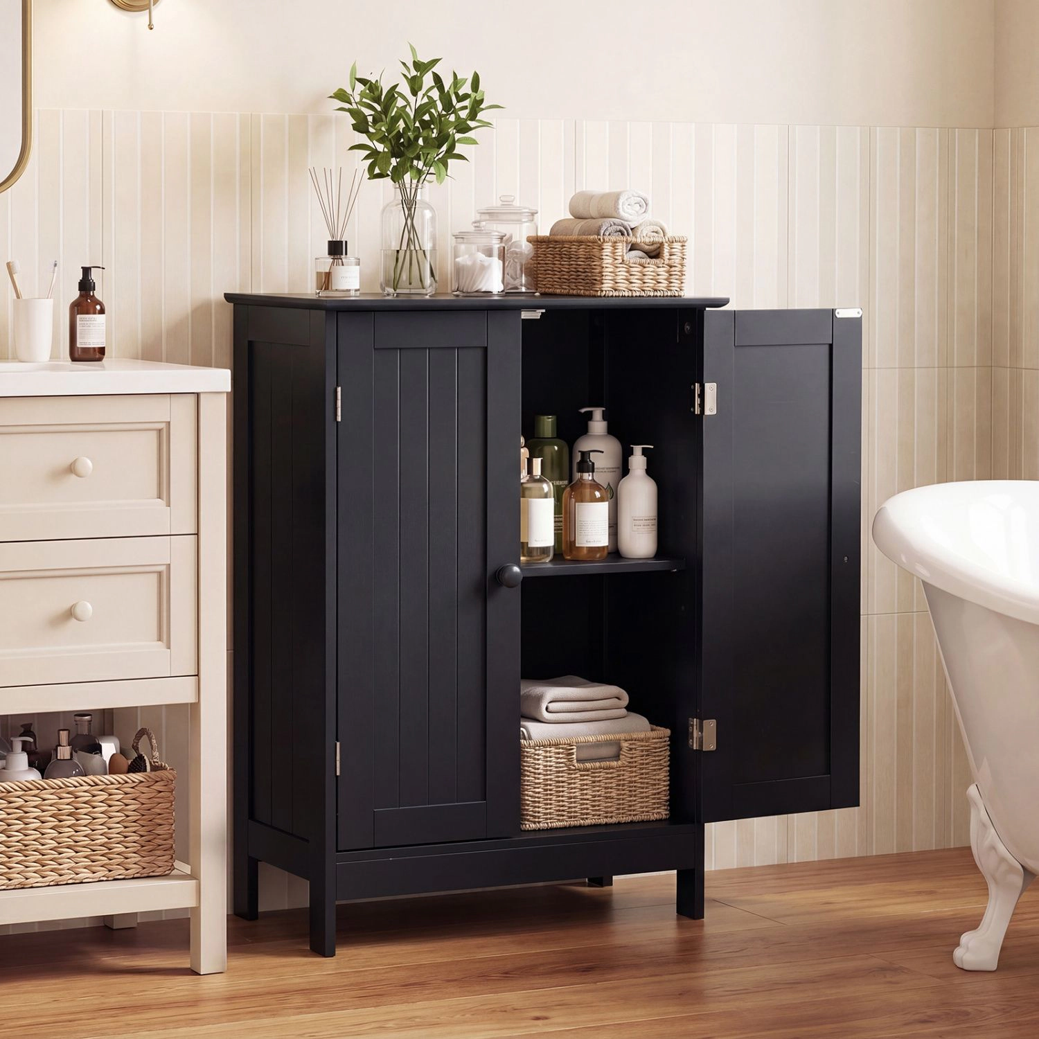 Slickblue Bathroom Storage Cabinet with Adjustable Shelf