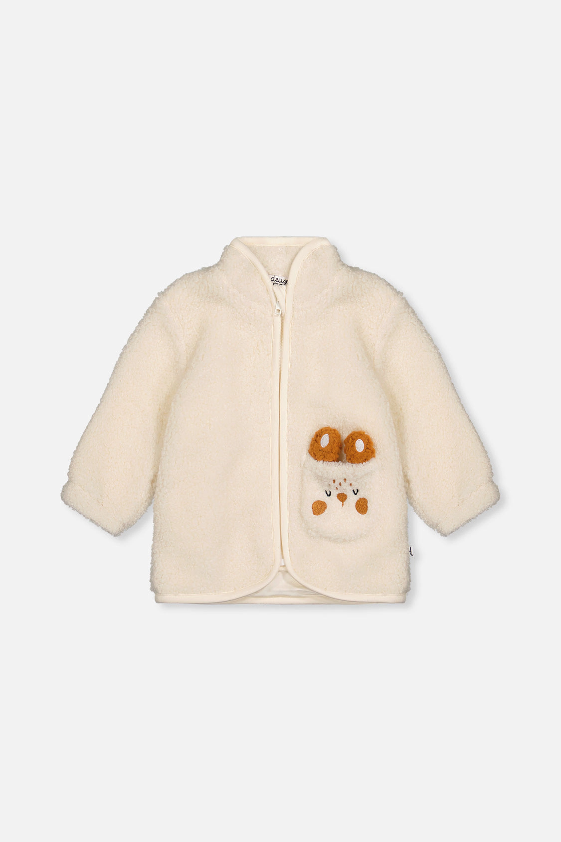 Deux par Boys Sherpa Bunny Detail Zip Jacket