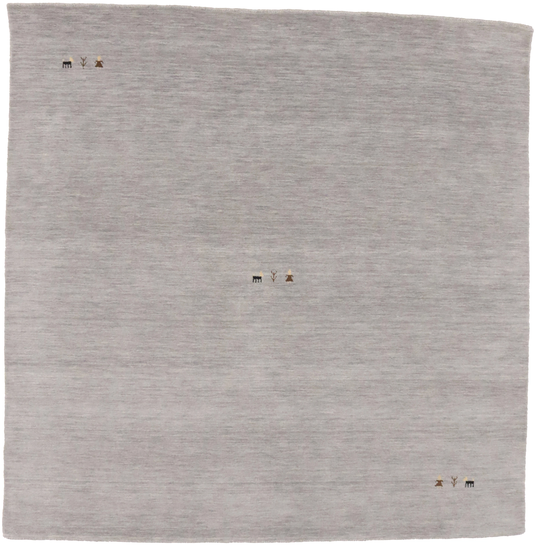 Magic Rugs Gray Tribal 8X8 Gabbeh Modern Square Rug