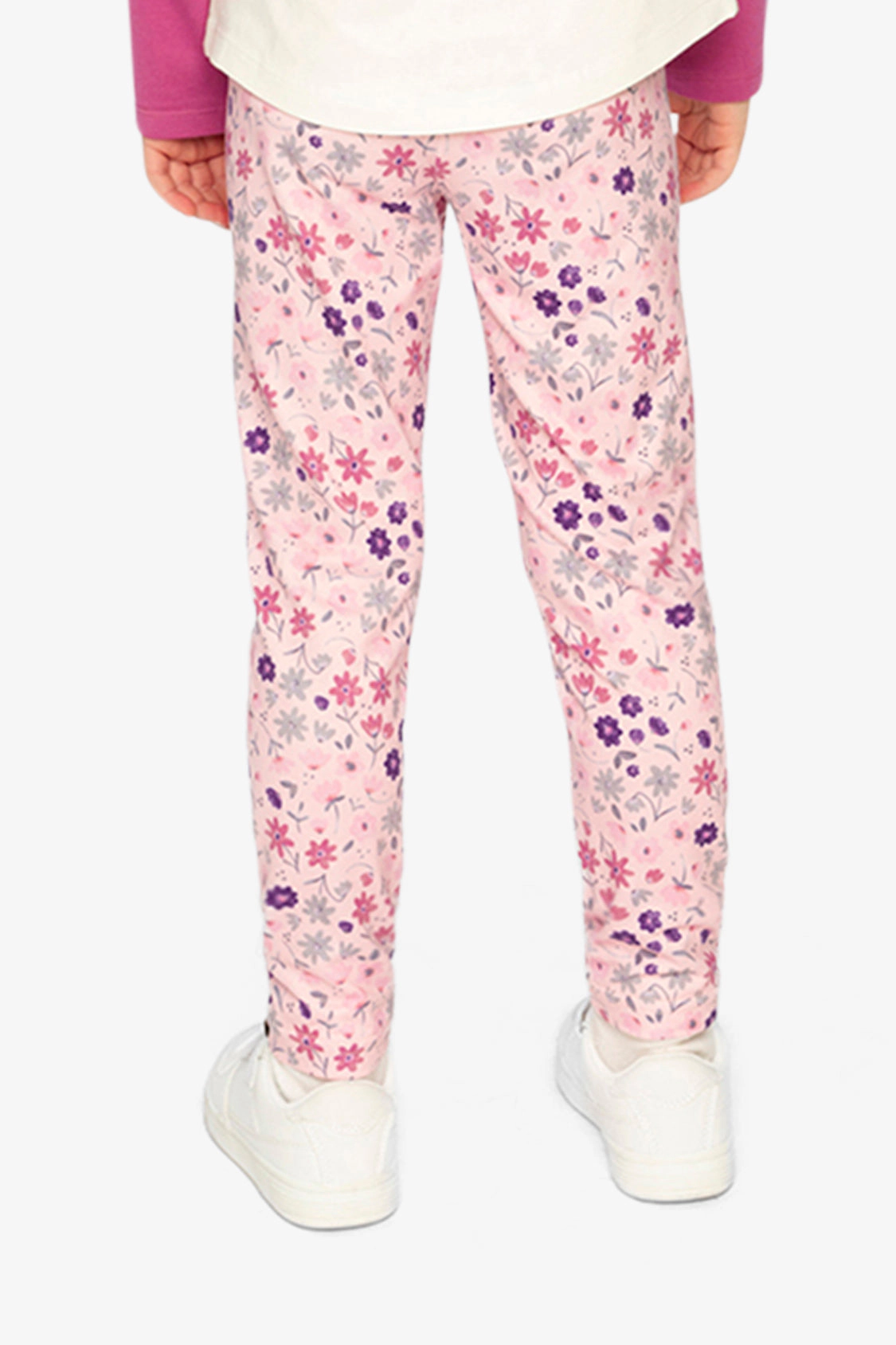 Deux par Girls Daisy Print Elastic-Waist Jersey Leggings