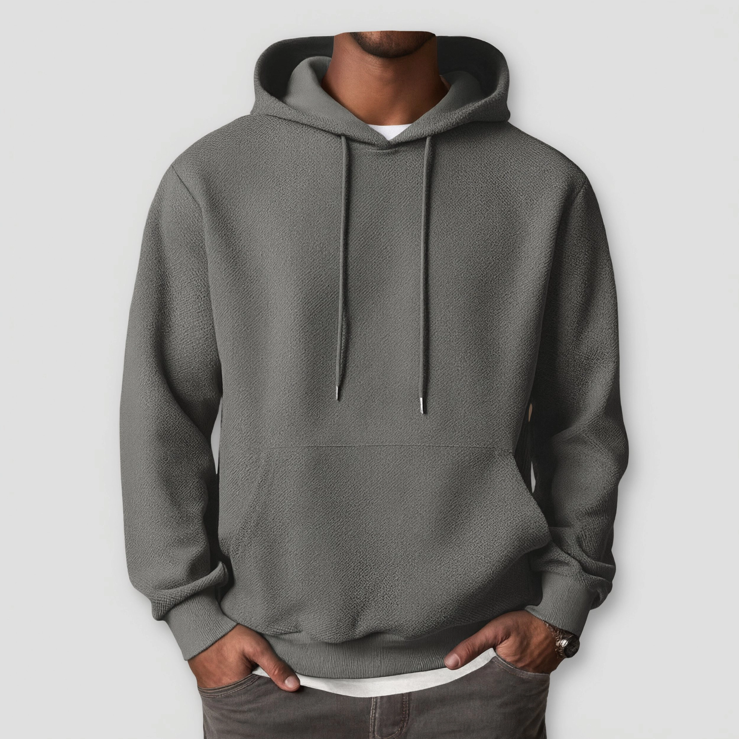COOFANDY Men's Regular Fit Textured Pullover Hoodie