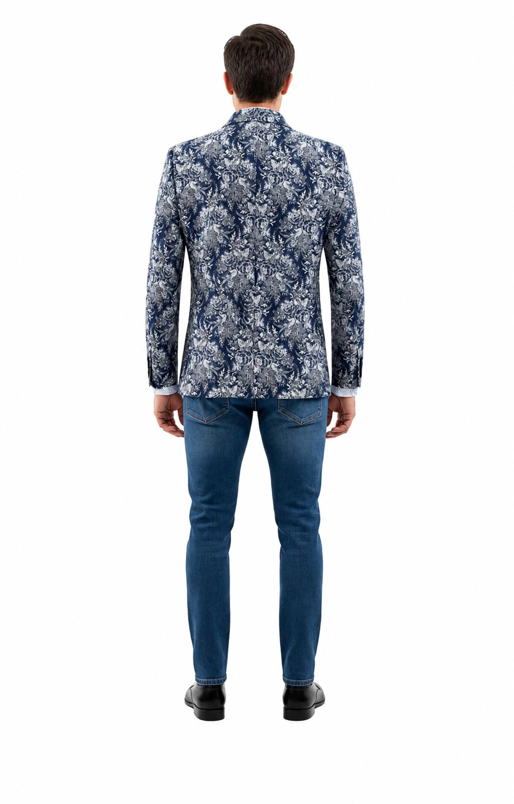 Elie Balleh Men's Slim Fit Floral Sports Coat Jacket