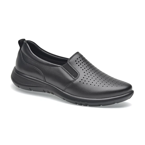 Pazstor Celeste 8607 Women's Lambskin Oxford Flats - Black