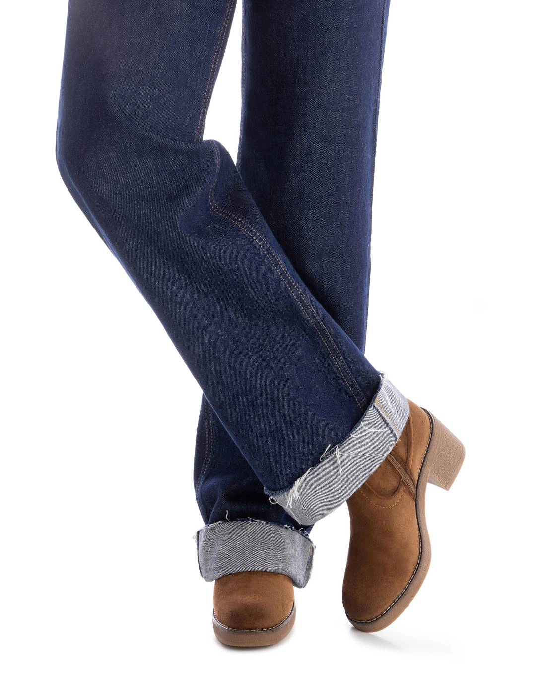 Women's Suede Block Heel Boots Refresh Collection By XTI