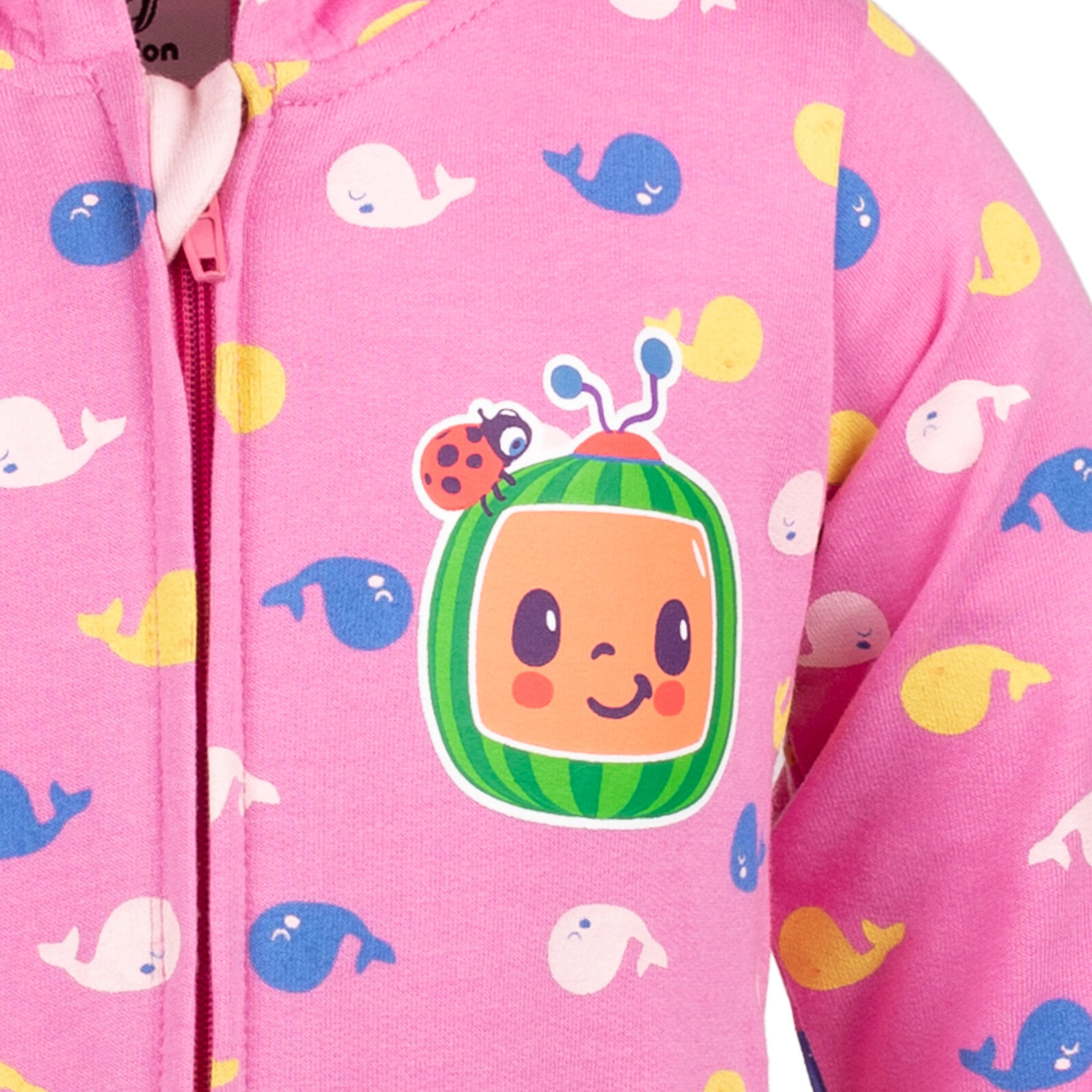 Cocomelon Fleece Hooded One-Piece Outfit