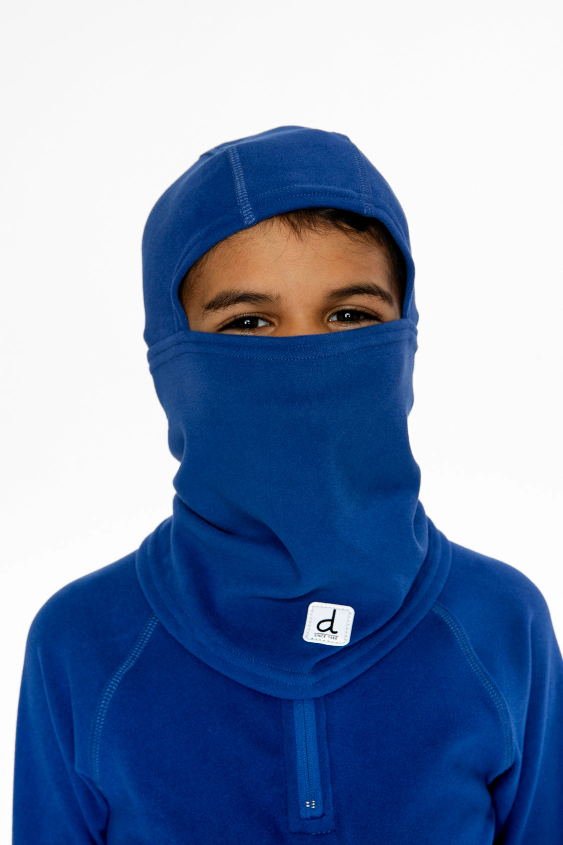 Deux par Boys Brushed Jersey Balaclava with Reflective Patch