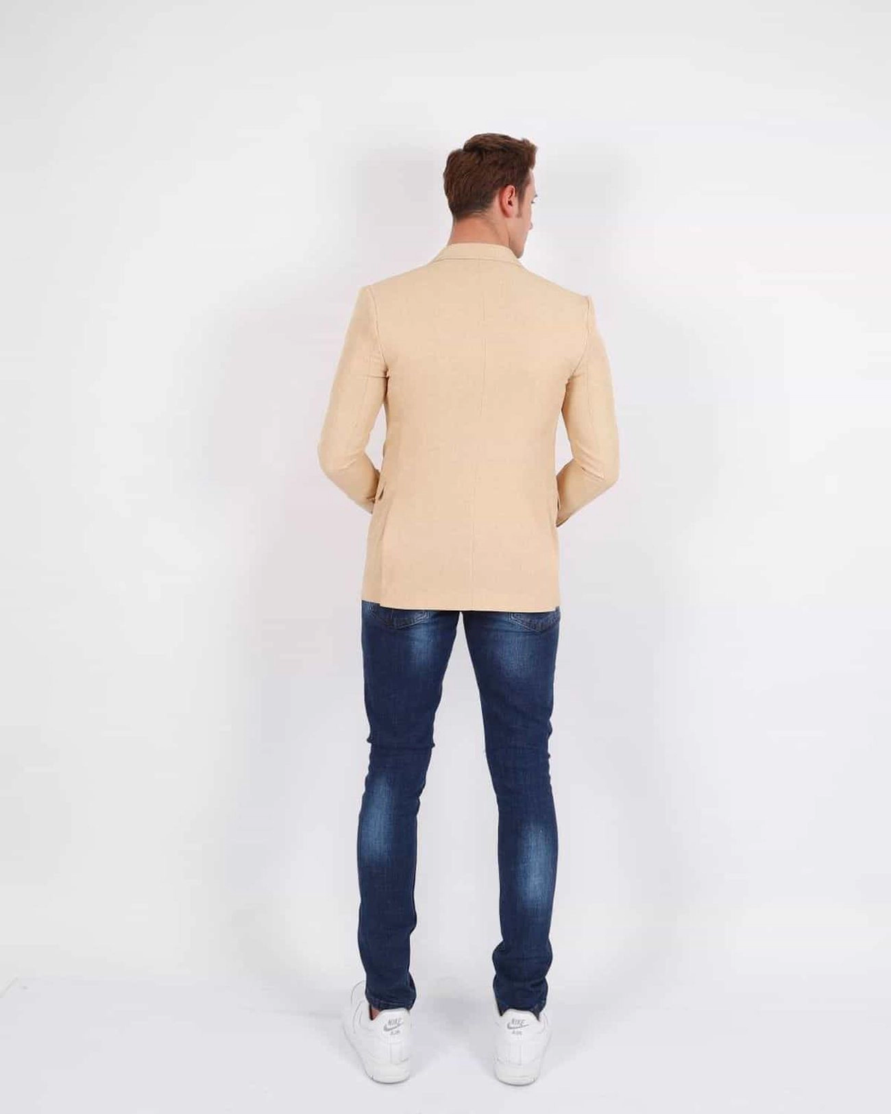 Elie Balleh Men's Slim Fit Solid Sports Coat Jacket