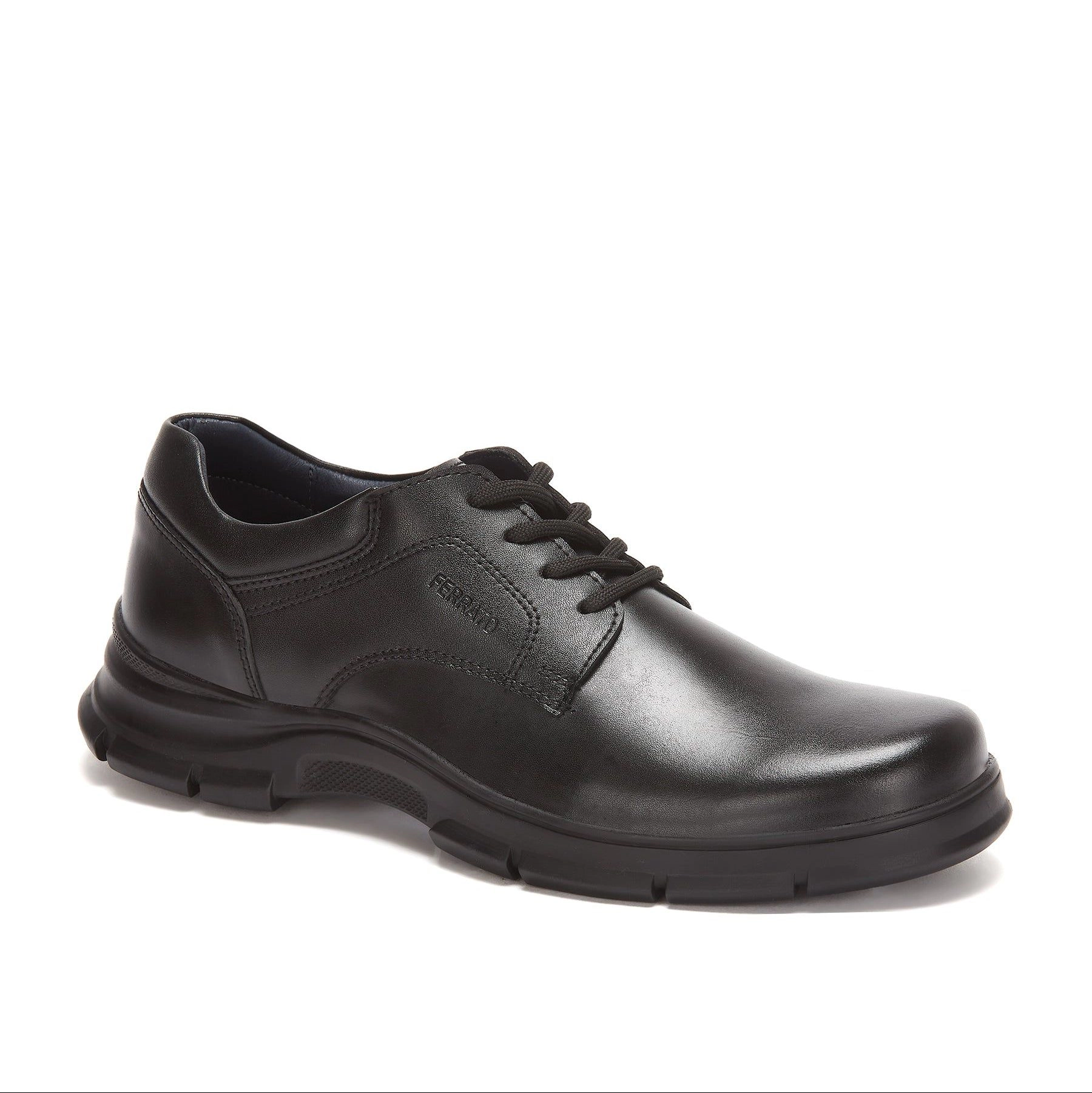 Ferrato Mens Leather Flats - Lace-Up