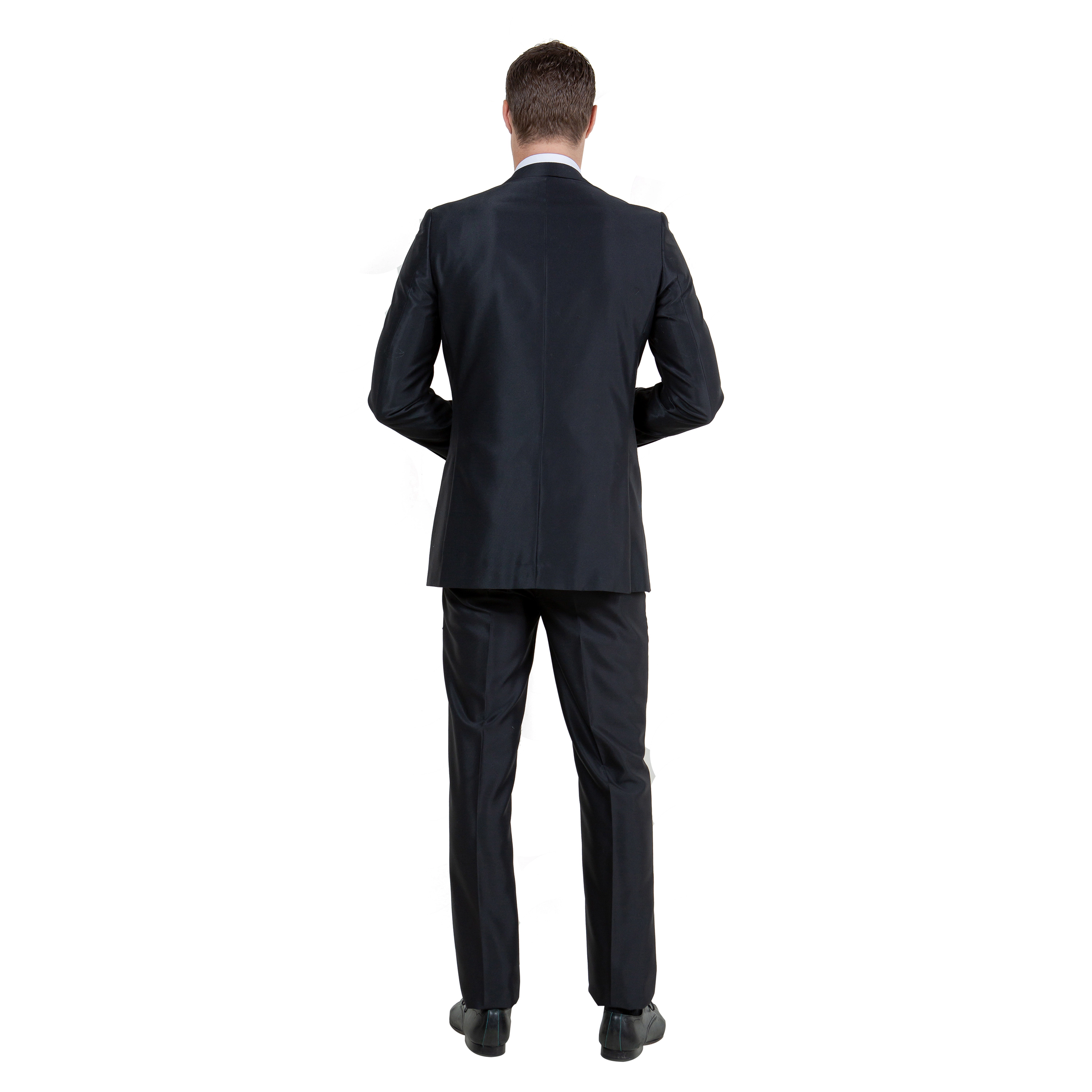 Tazzio Mens Shiny 3-Piece Suit Set