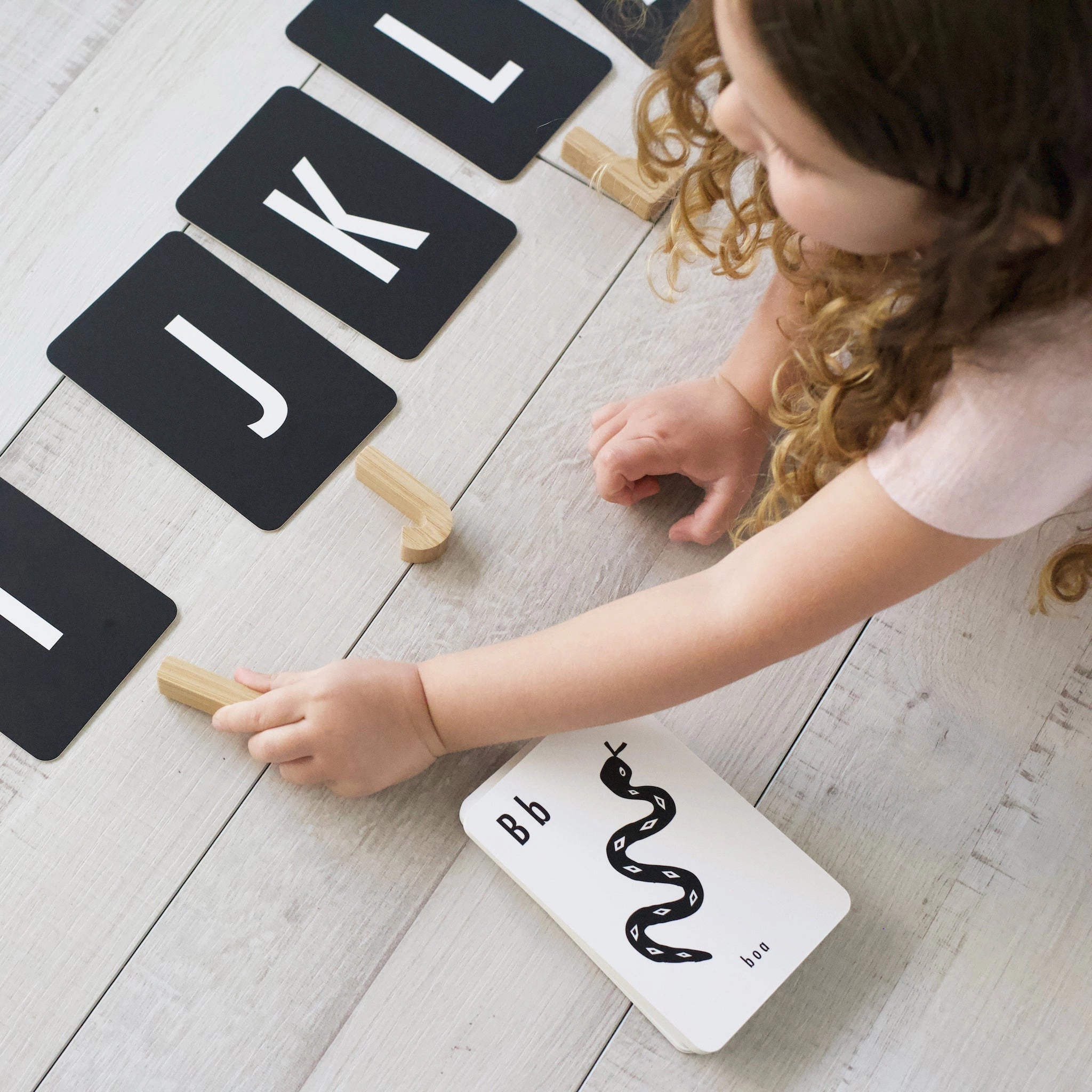 Wee Gallery Bamboo Alphabet - 26-Piece Sustainable Bamboo Letters