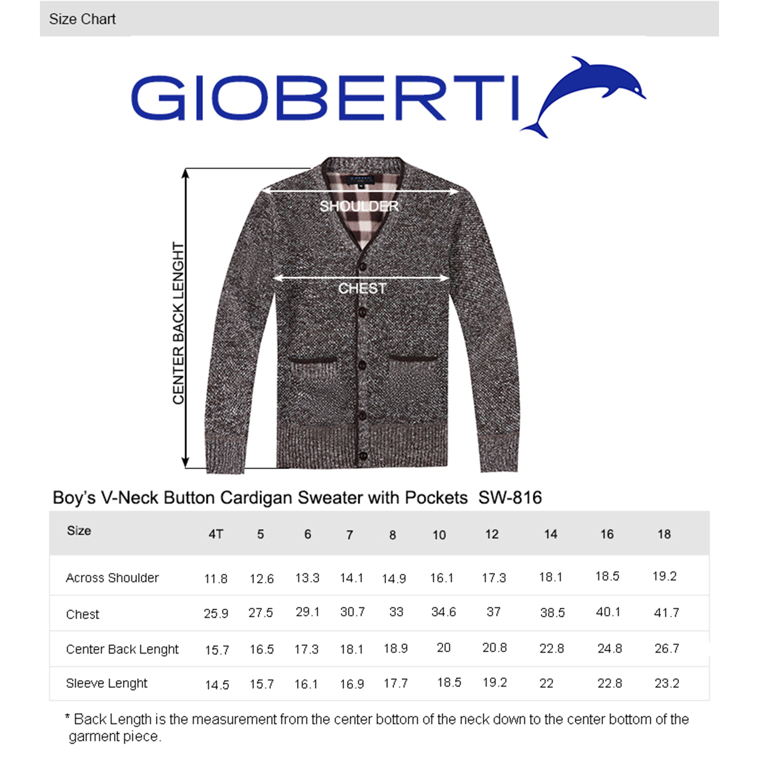 Gioberti Boy's Cardigan Sweater with Soft Brushed Flannel Lining and Pockets