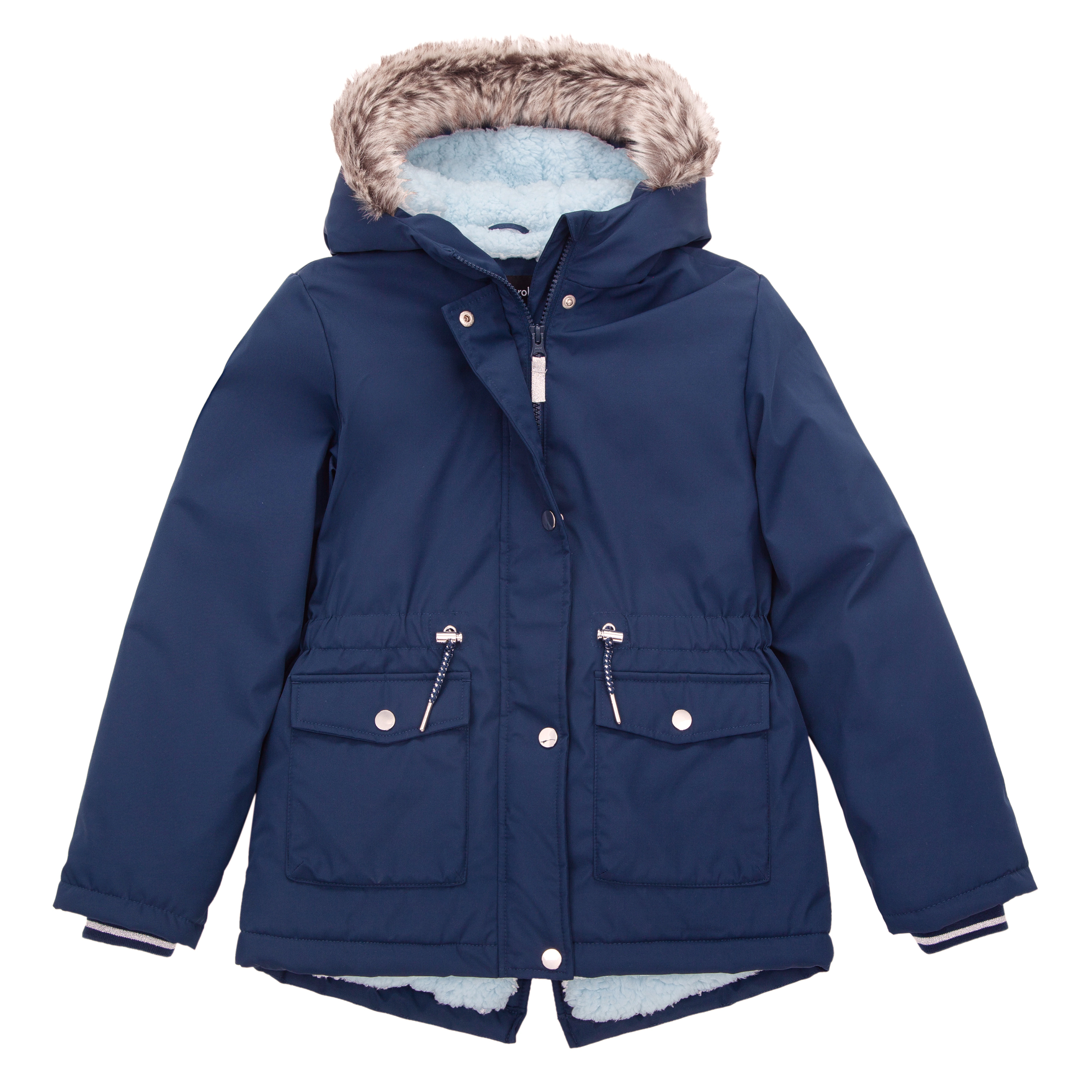 Rokka&Rolla Little & Big Kid Girls Mid-Length Fleece Lined Parka