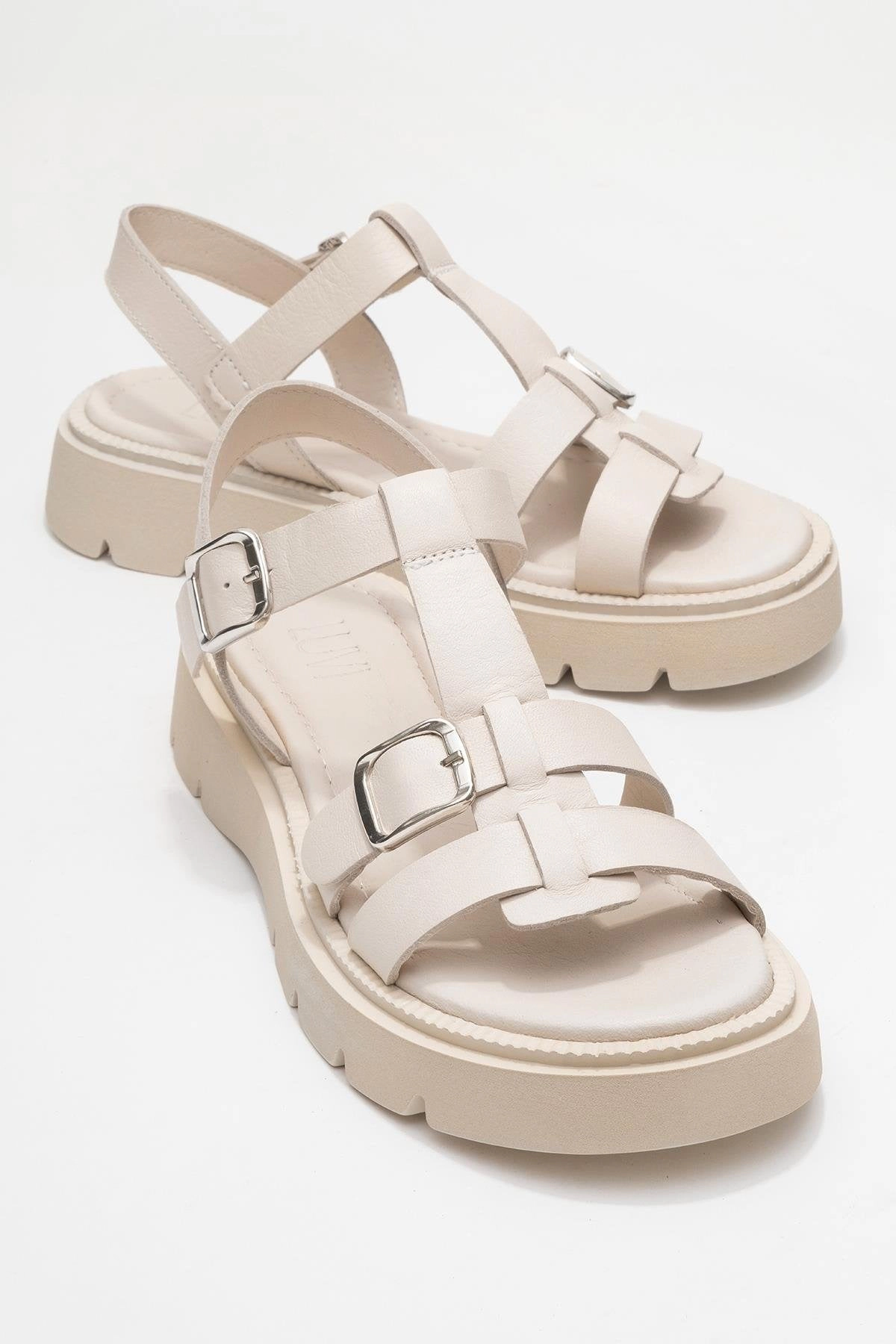Forever & Always Womens Melvin Leather Sandals