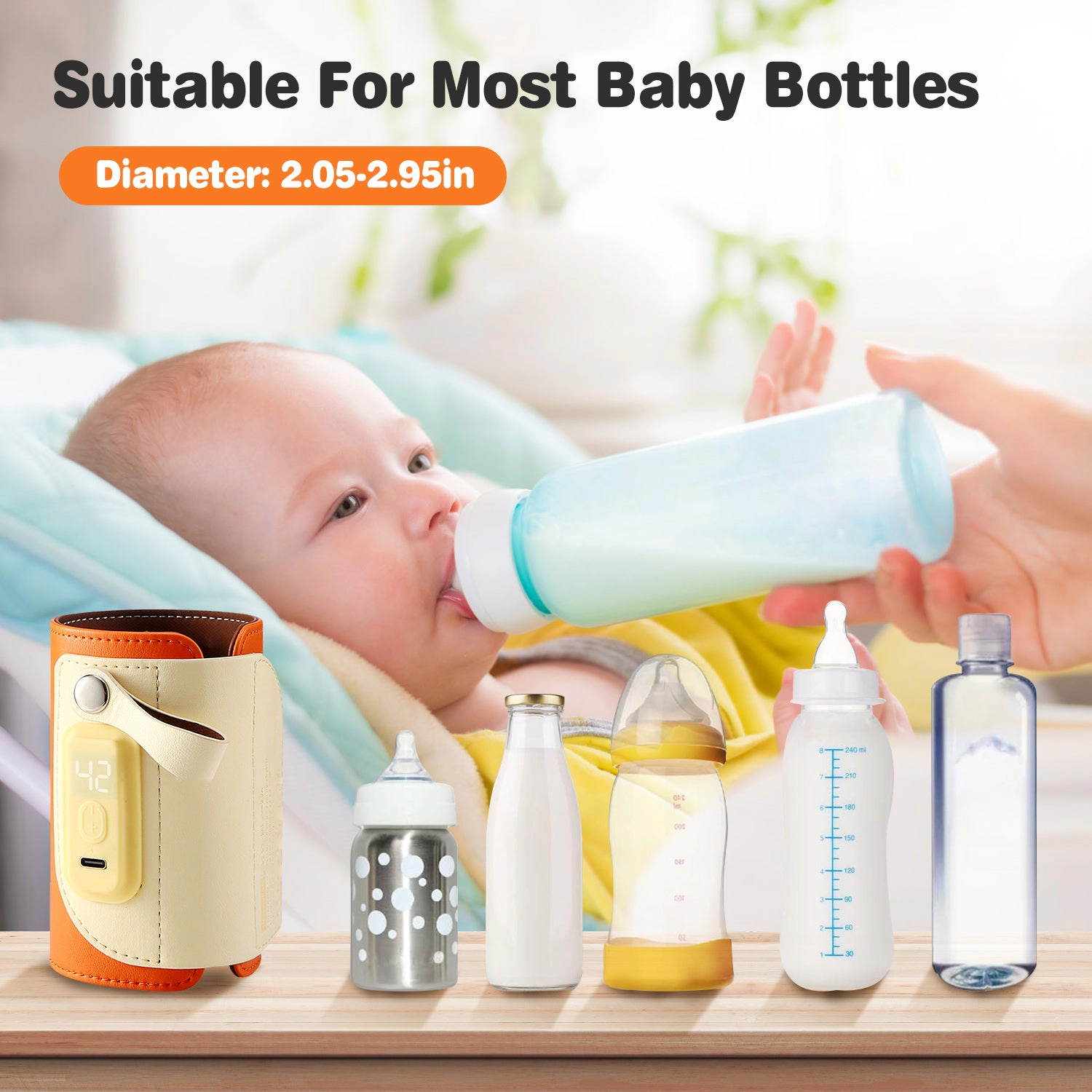 GBruno Kids' Kids' 5-Temp Portable Baby Bottle Warmer