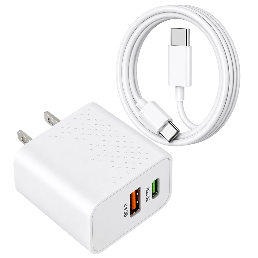 Qixxronics 3FT USB Type C Cable 35W USB-C Fast Charger for Samsung Galaxy, OnePlus, LG, HTC, Google Pixel, Android Phone Charger