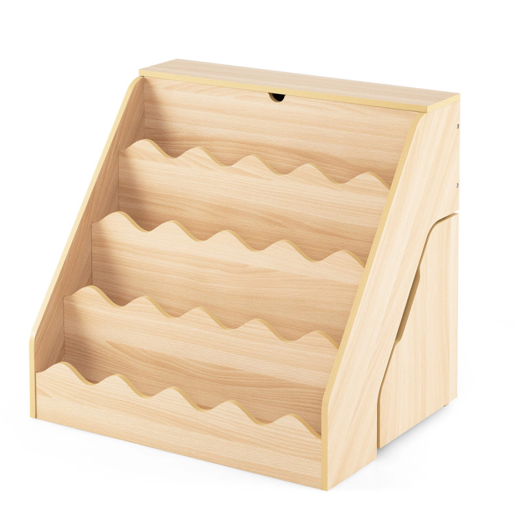 Hivvago 2-In-1 Kids Bookshelf & Toy Storage Organizer